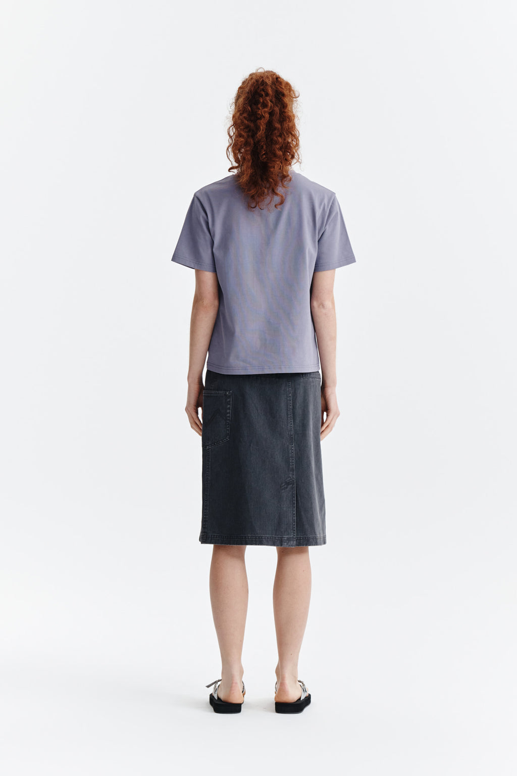 Matin Kim - Logo Point Lettering Graphic Top (Purple) product image 6 | TRAB K-Fashion Australia