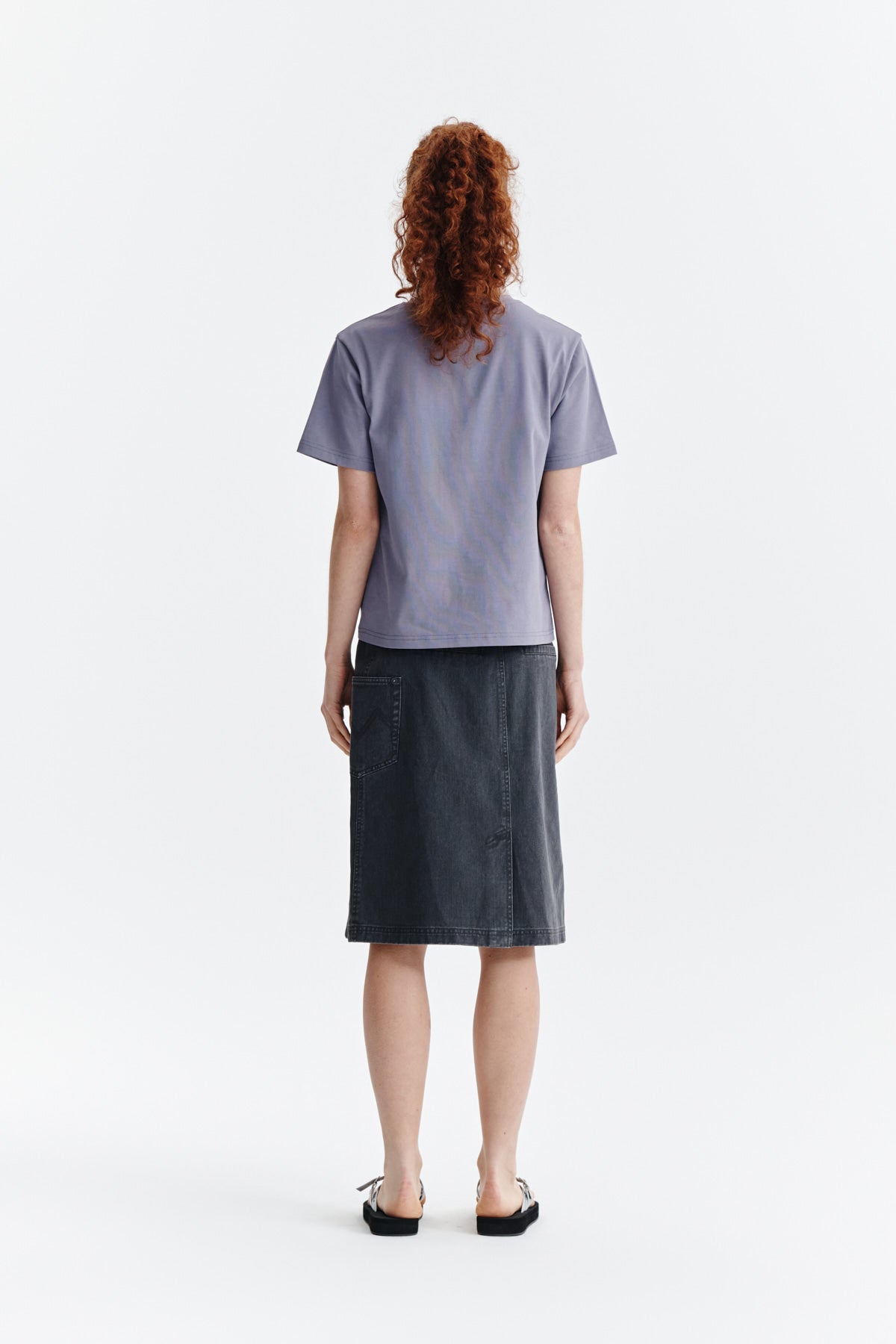 Matin Kim - Logo Point Lettering Graphic Top (Purple) product image 6 | TRAB K-Fashion Australia