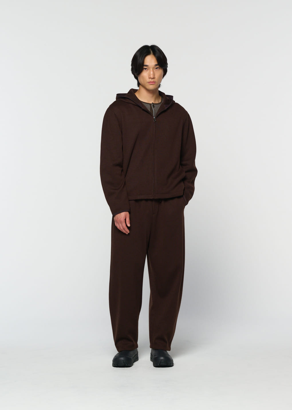 Amomento - easy wool pants (Brown) product image 14 | TRAB K-Fashion Australia