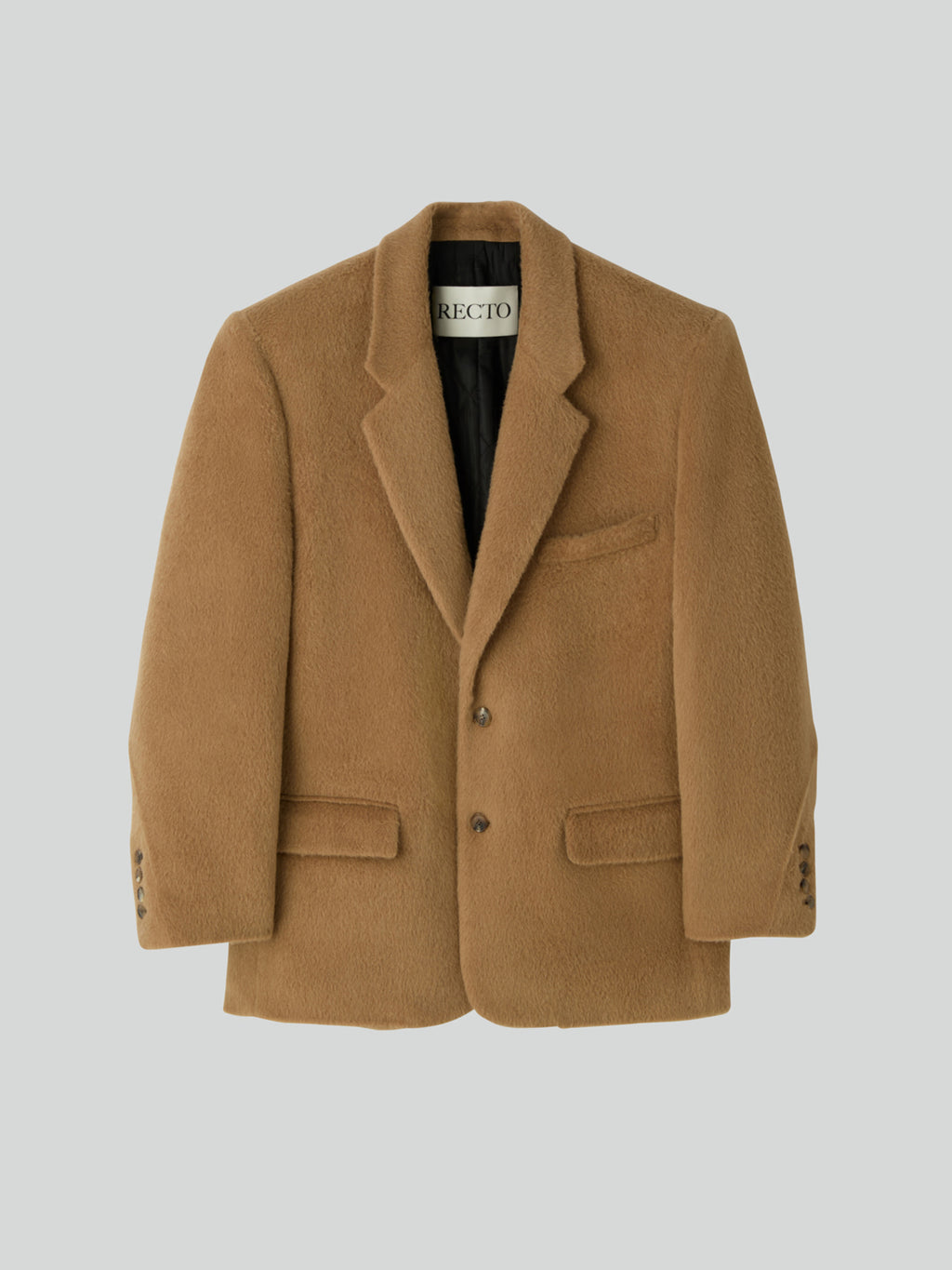 Recto - Oversized Lama Wool Padded Jacket (Ochre) product image 4 | TRAB K-Fashion Australia