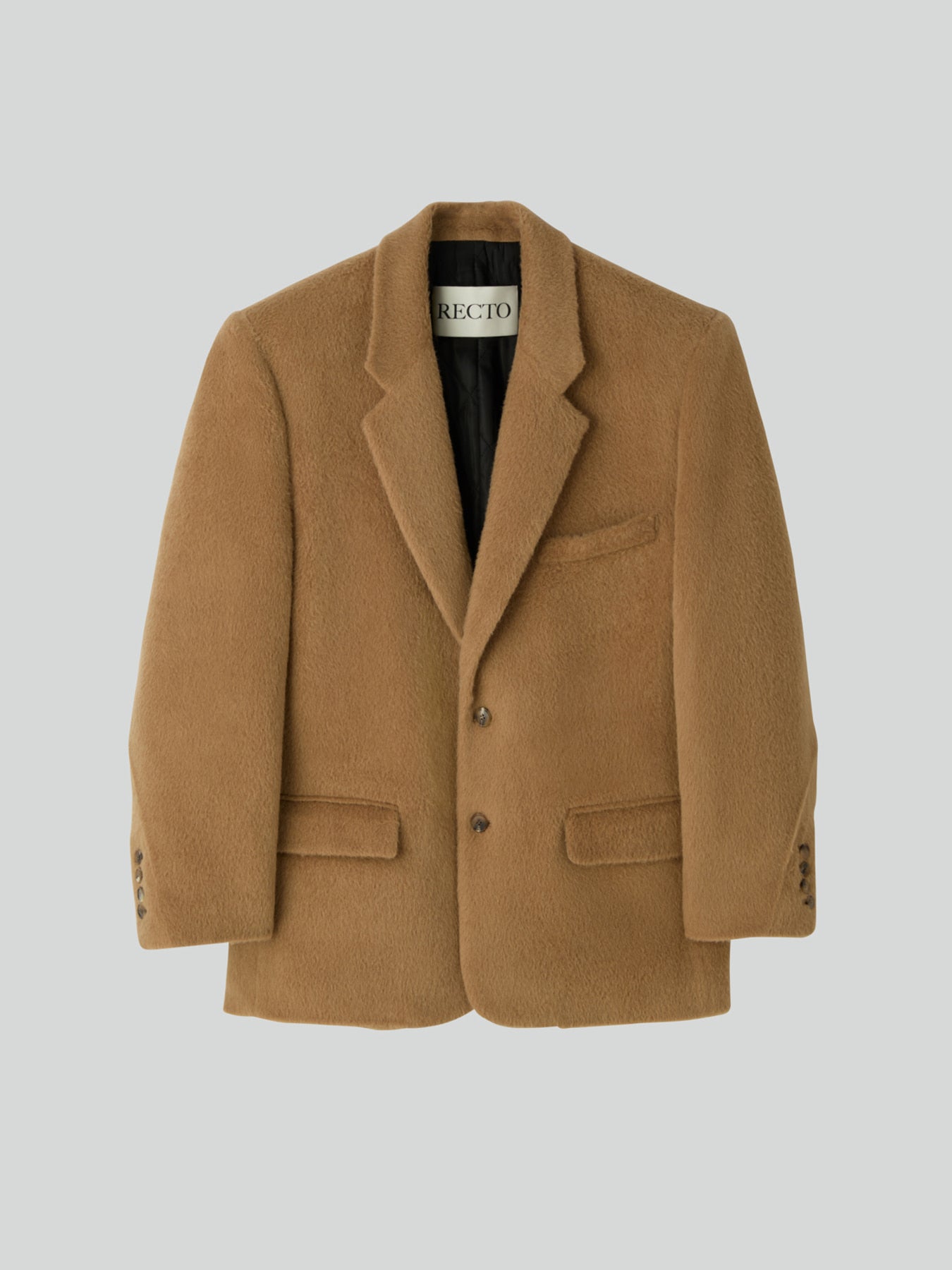 Recto - Oversized Lama Wool Padded Jacket (Ochre) product image 4 | TRAB K-Fashion Australia