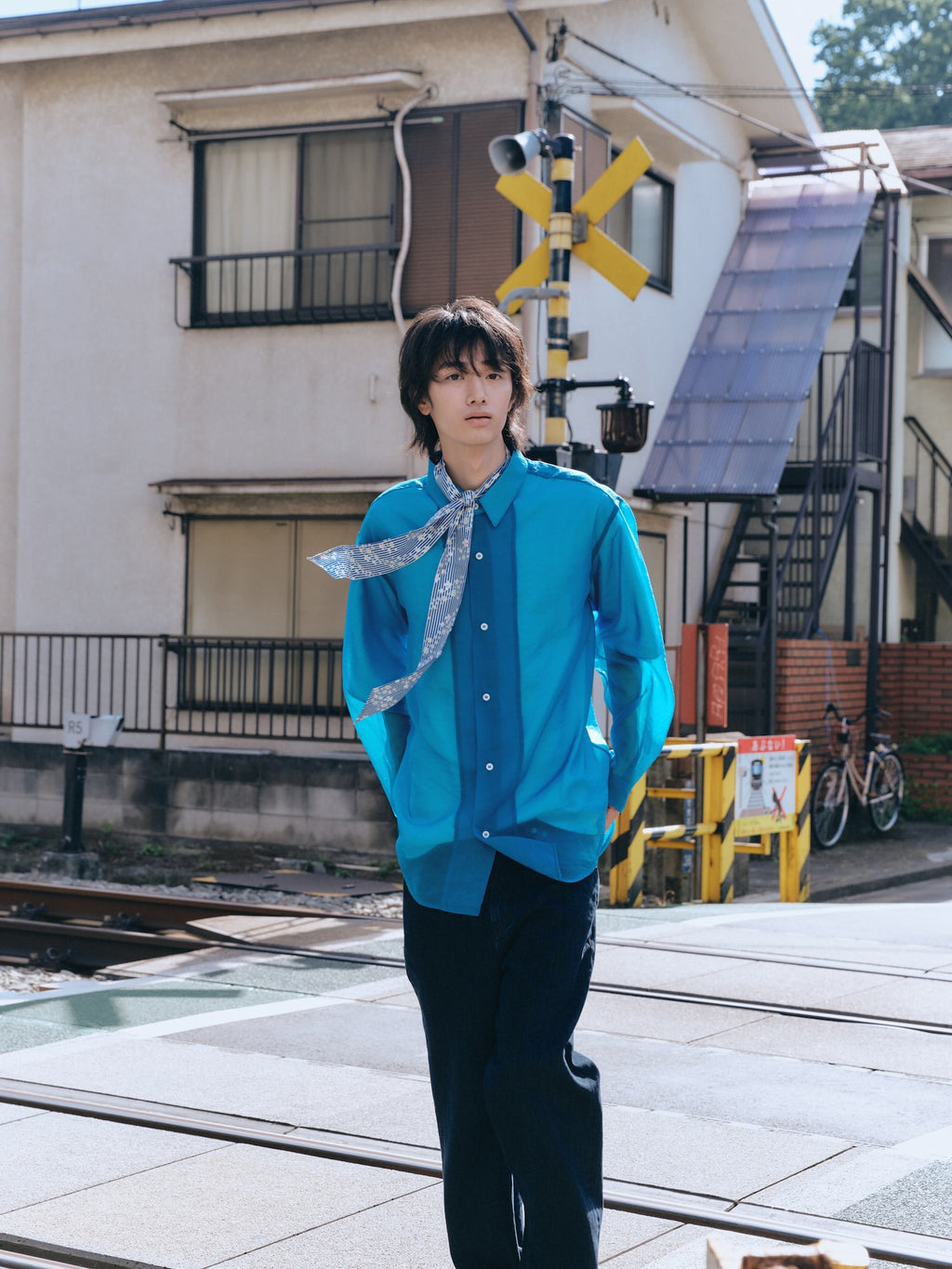 Stu - Sheer Shirt (Blue) product image 11 | TRAB K-Fashion Australia