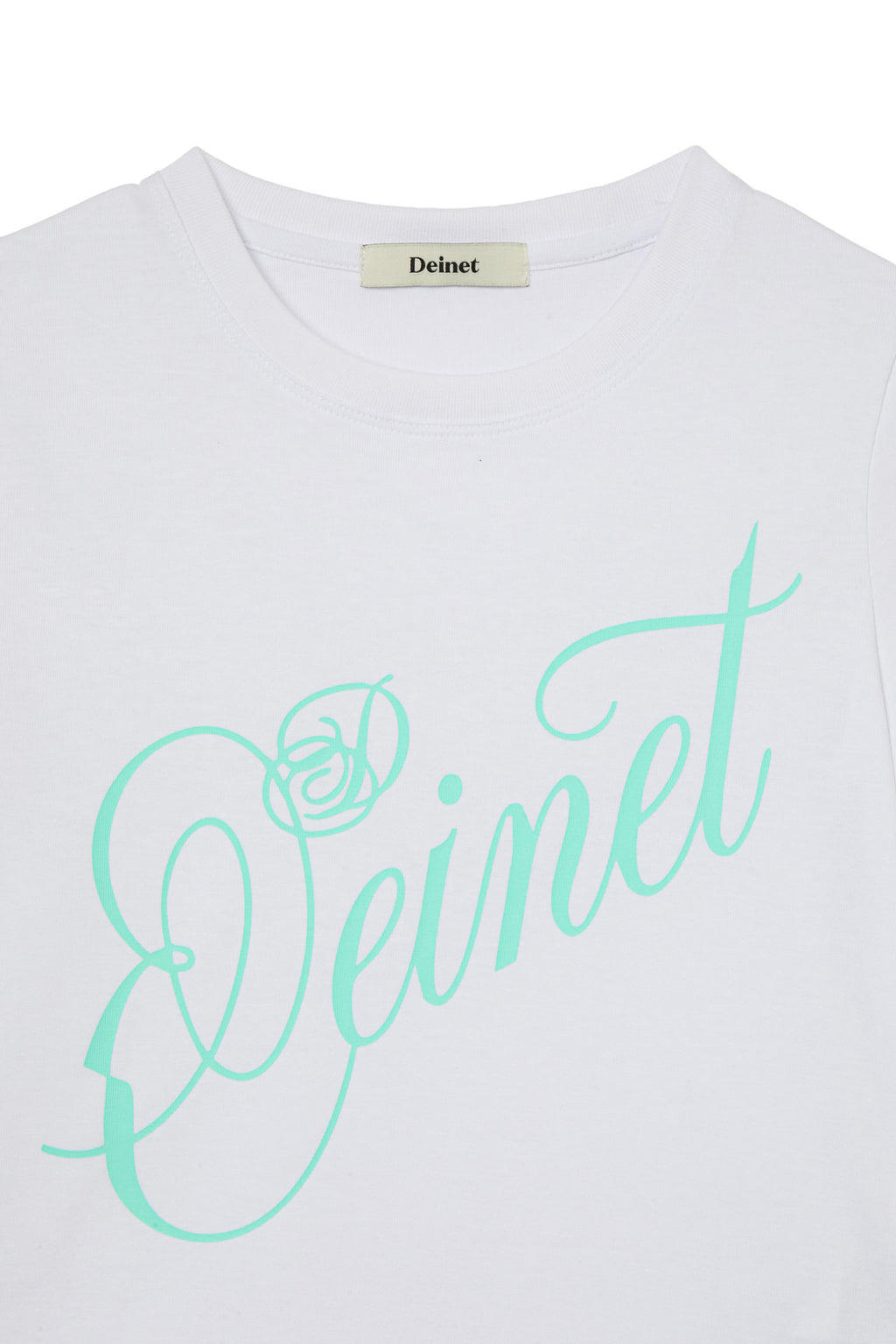 Deinet - Rose Typo Graphic T-Shirt (White) product image 3 | TRAB K-Fashion Australia