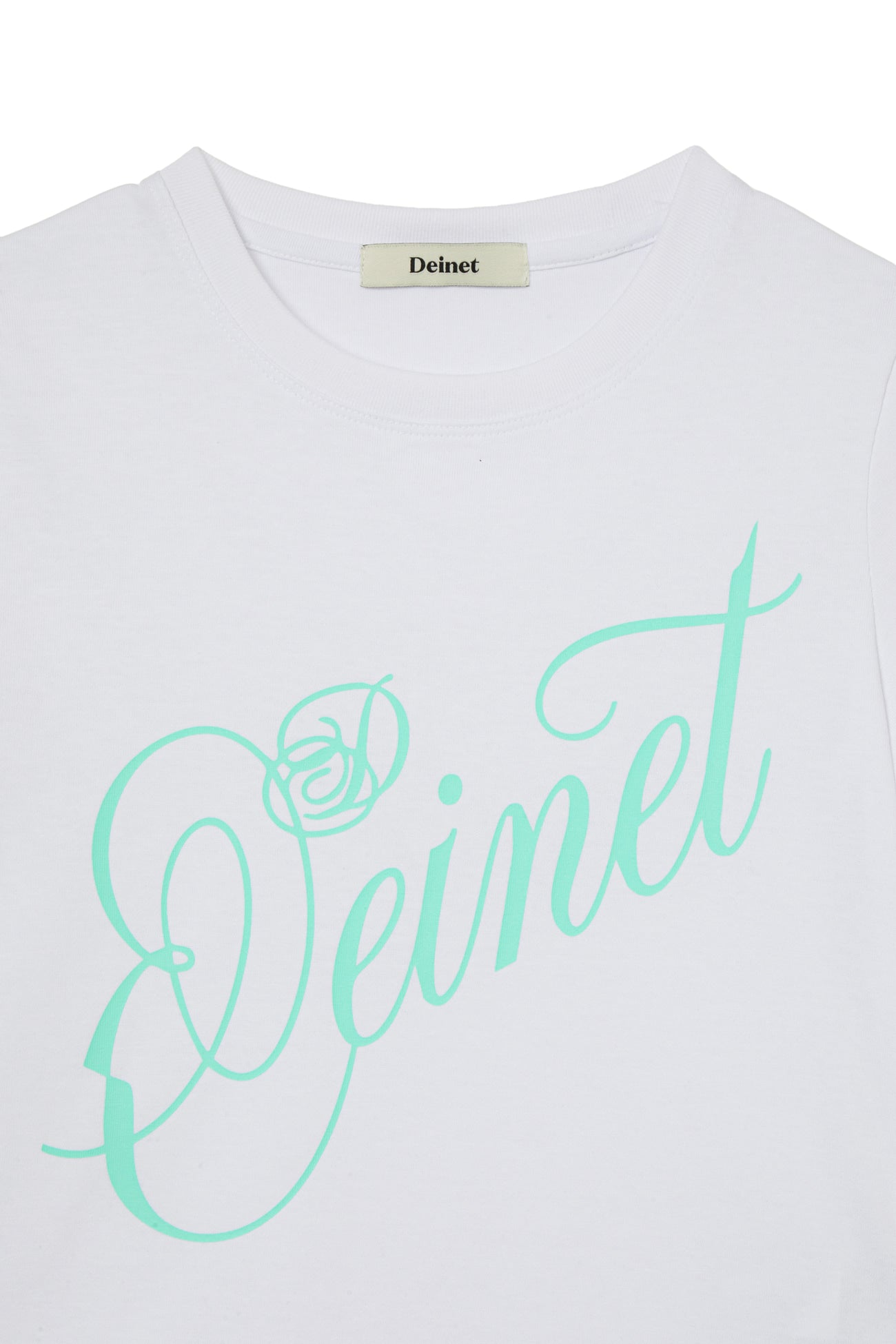 Deinet - Rose Typo Graphic T-Shirt (White) product image 3 | TRAB K-Fashion Australia