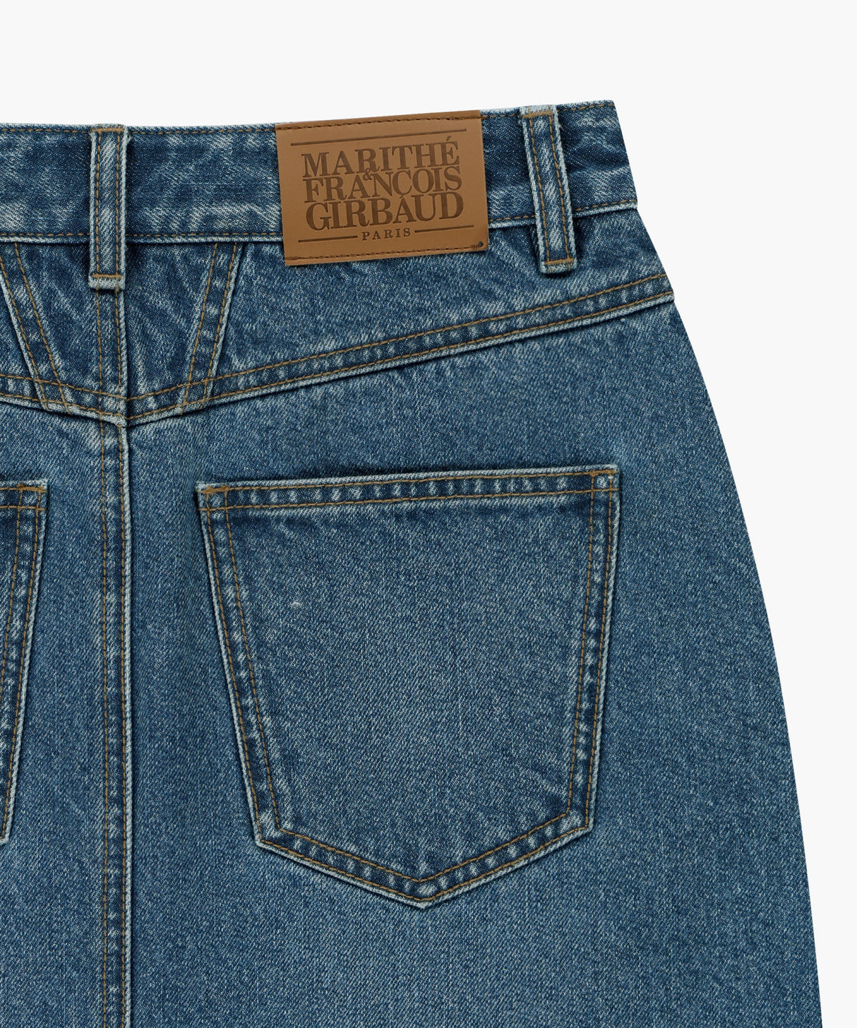 Marithe & Francois Girbaud - [Pre-order – Ships 30 Sep] H-line Denim Skirt (Blue) product image 5 | TRAB K-Fashion Australia