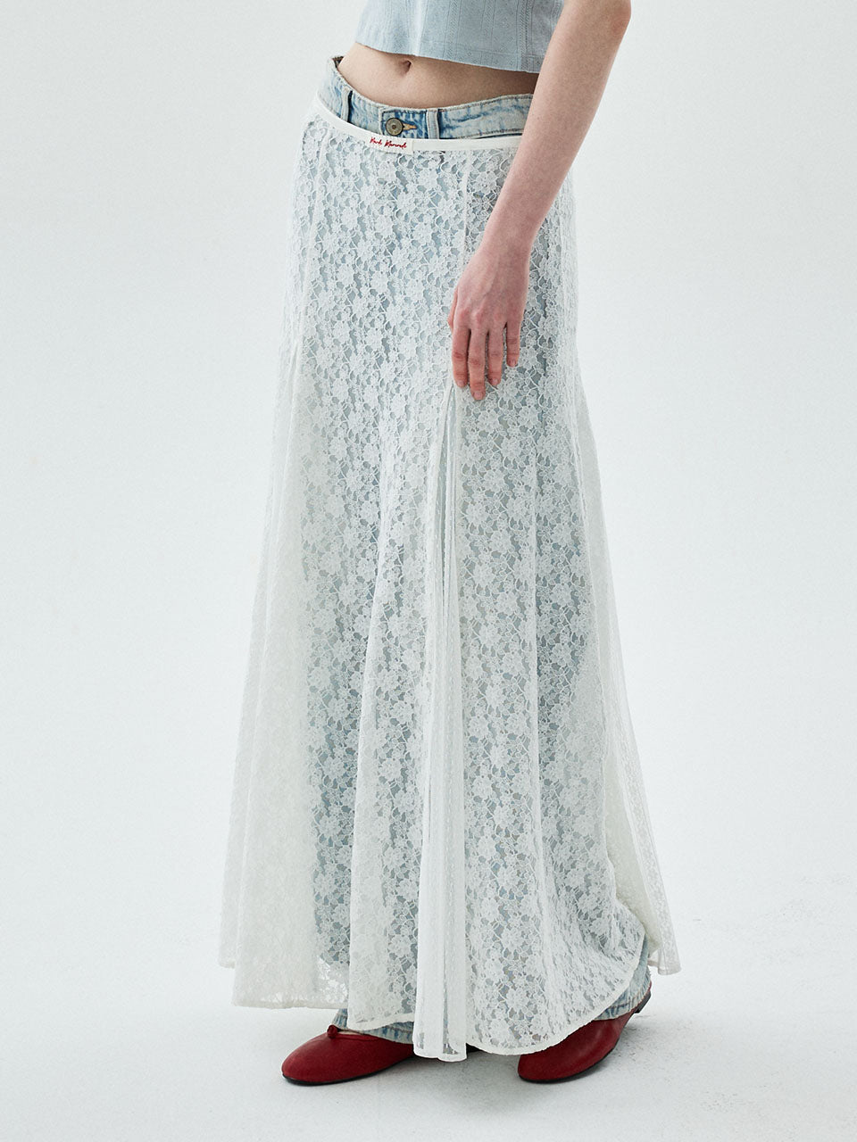 Mardi Mercredi - Maxi Skirt Lace (Ivory) product image 1 | TRAB K-Fashion Australia