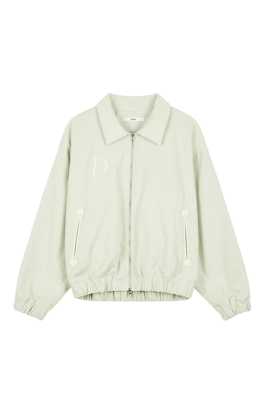 Deinet - D & Friends Corduroy Varsity Jacket (Ivory) product image 7 | TRAB K-Fashion Australia