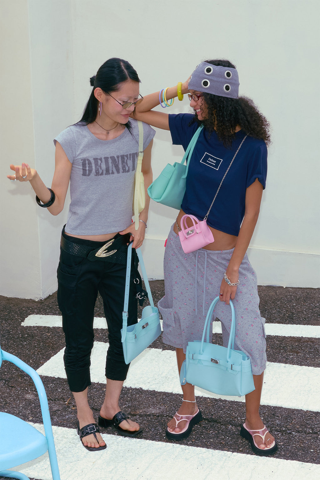 Deinet - Jelly Two-Way Middle Bag (Ice Blue) product image 2 | TRAB K-Fashion Australia