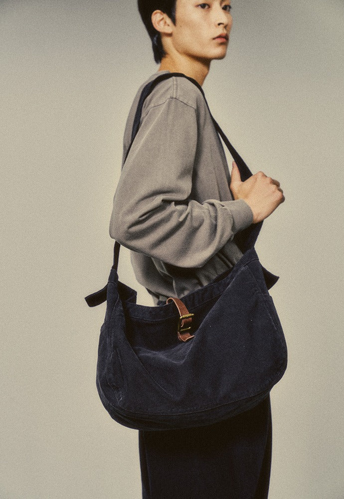 Art if acts - Garment Dyed Newsboy Bag (Black) product image 1 | TRAB K-Fashion Australia