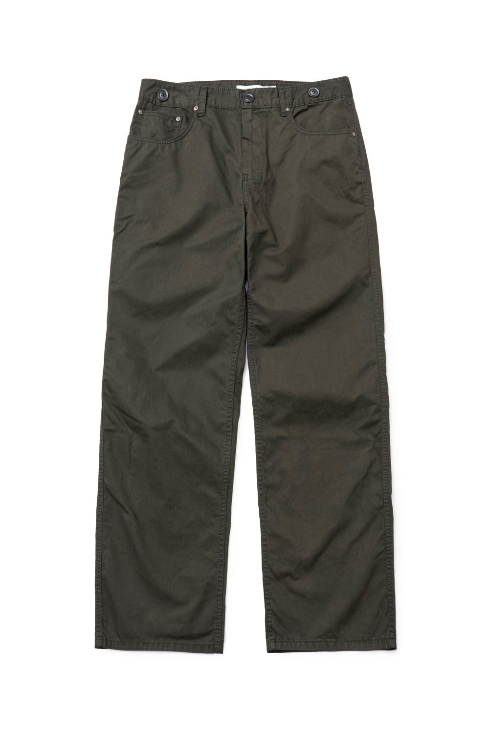 Hatchingroom - Shield Pants Herringbone Stripe (Dyed Dark Khaki) product image 1 | TRAB K-Fashion Australia