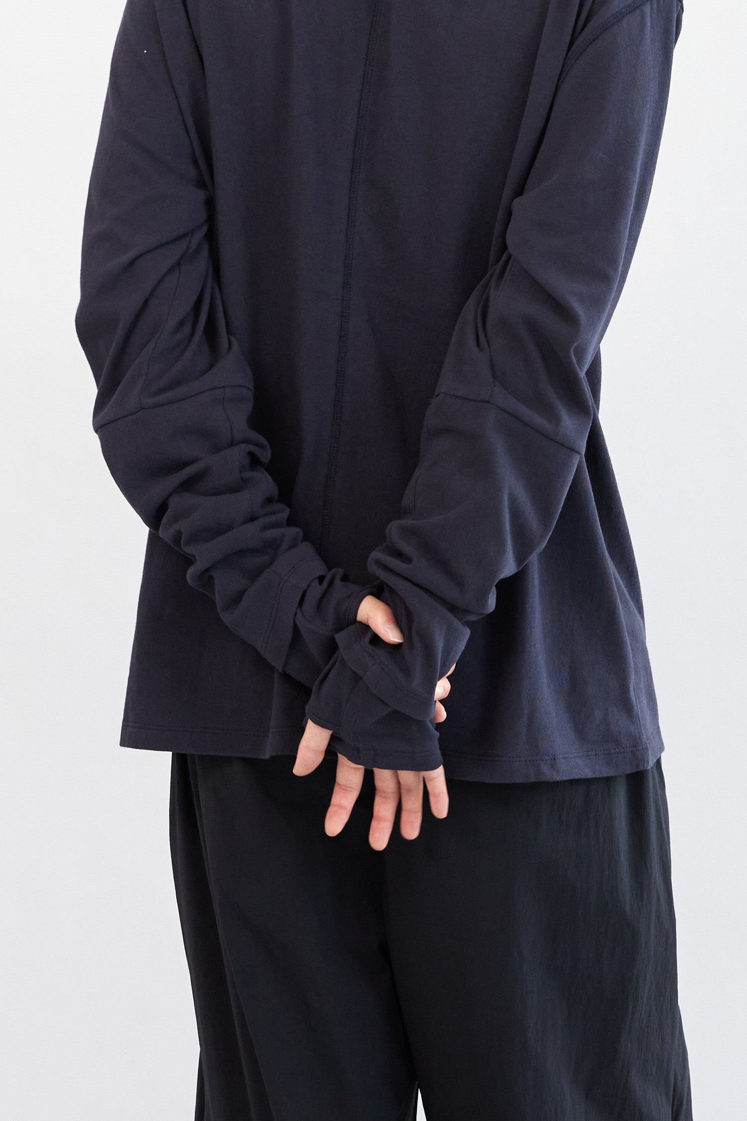 Hatchingroom - Double Sleeve Tee Blue (Charcoal) product image 12 | TRAB K-Fashion Australia