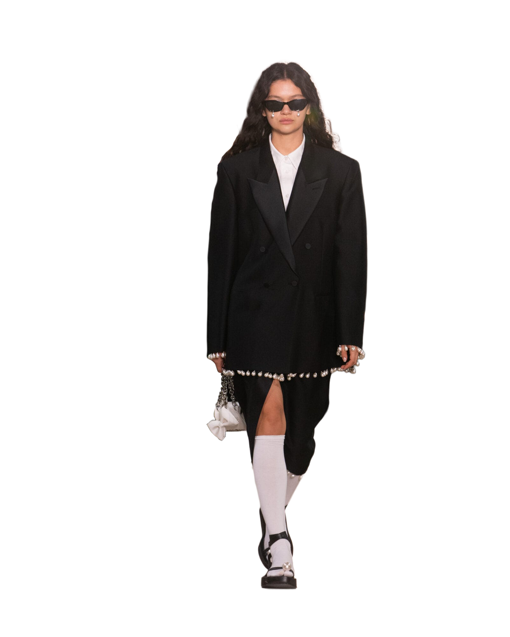 Kimhe Kim - Pearl Embellished Tuxedo (Black) product image 2 | TRAB K-Fashion Australia