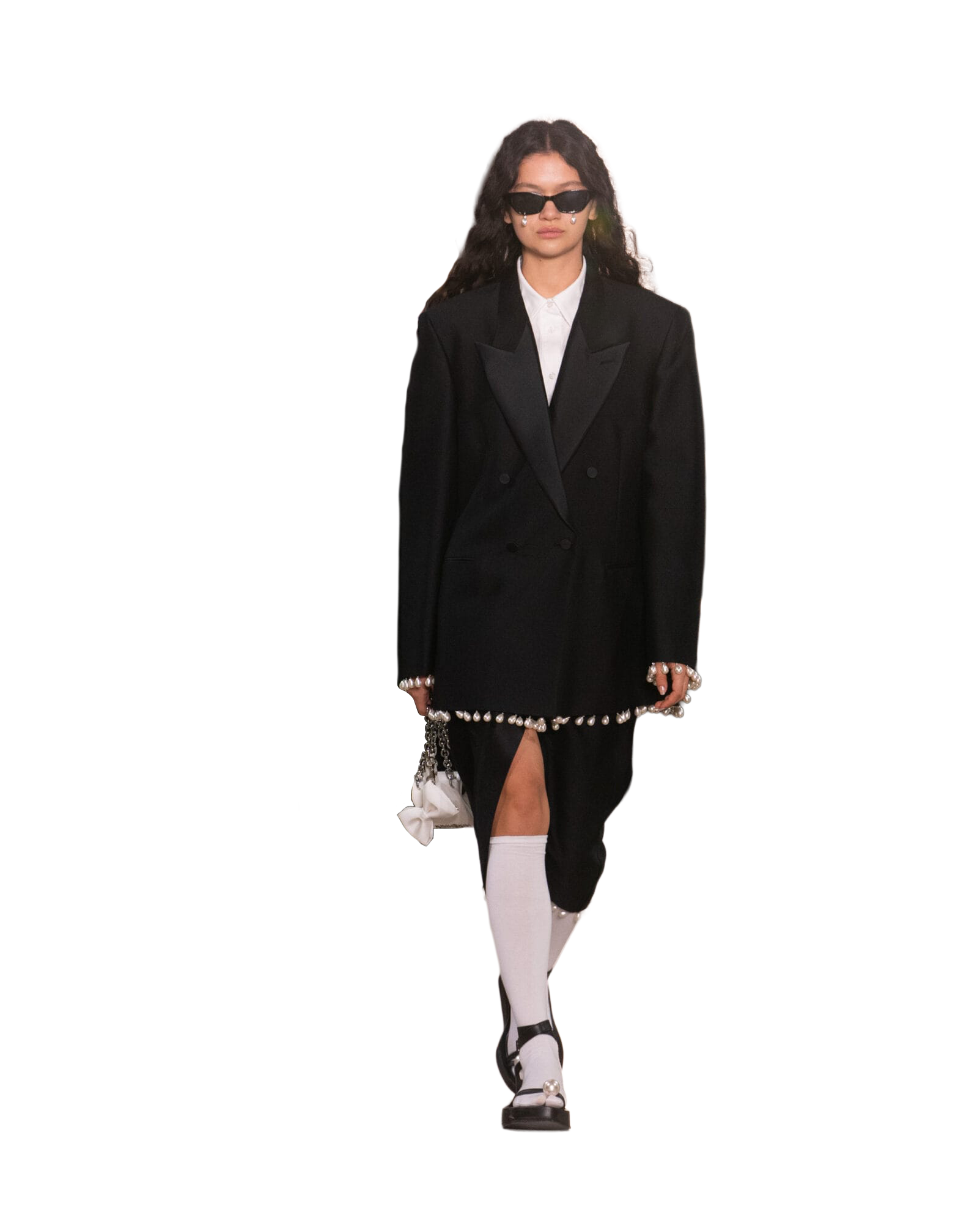 Kimhe Kim - Pearl Embellished Tuxedo (Black) product image 2 | TRAB K-Fashion Australia
