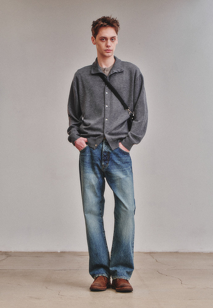 Art if acts - High Collar Cardigan (Stone) product image 2 | TRAB K-Fashion Australia