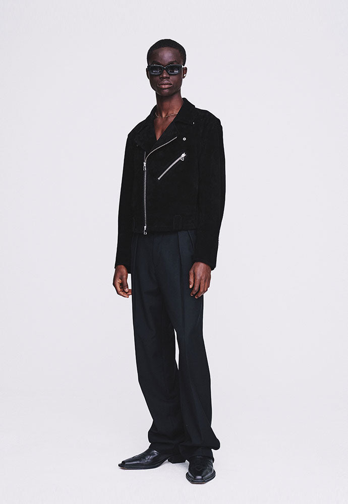 Tonywack - Suede Biker Jacket (Black) product image 3 | TRAB K-Fashion Australia