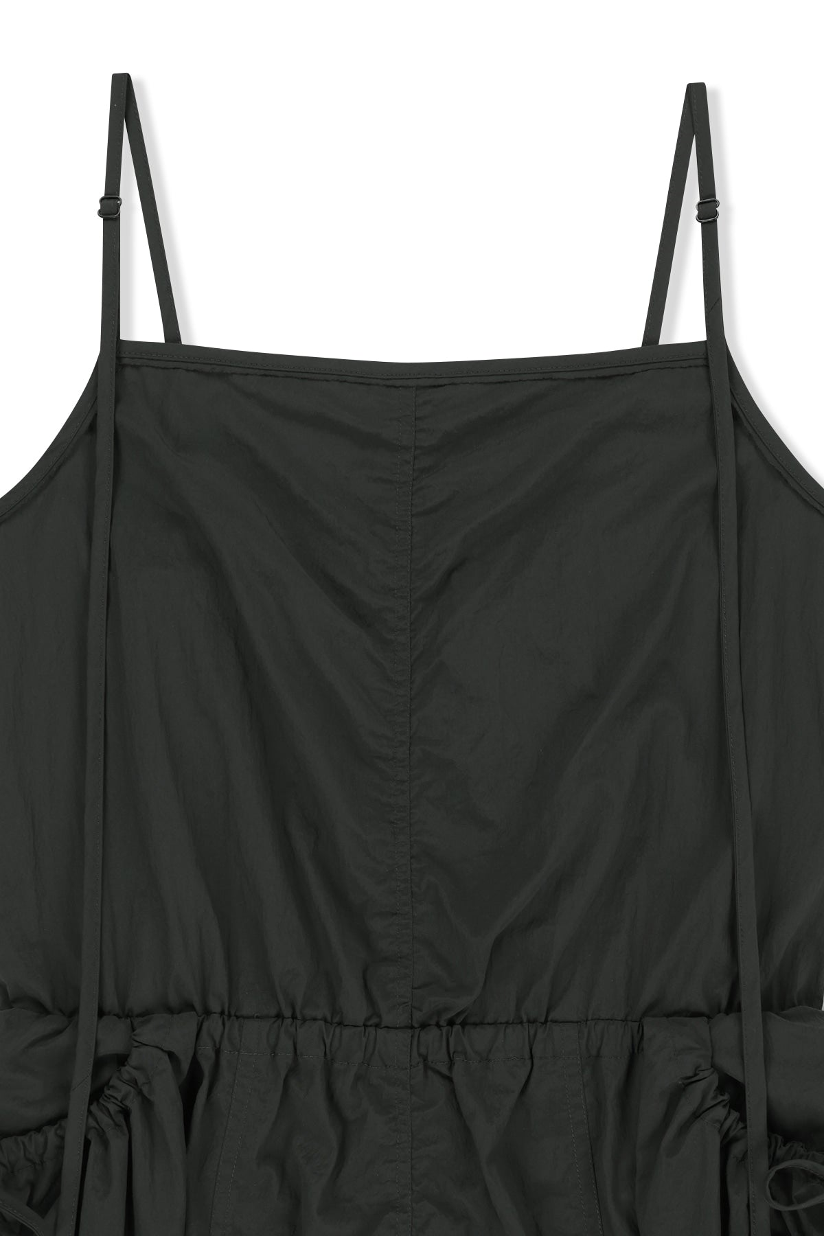 Matin Kim - Strap Detail Sleeveless Utility Dress (Charcoal) product image 3 | TRAB K-Fashion Australia