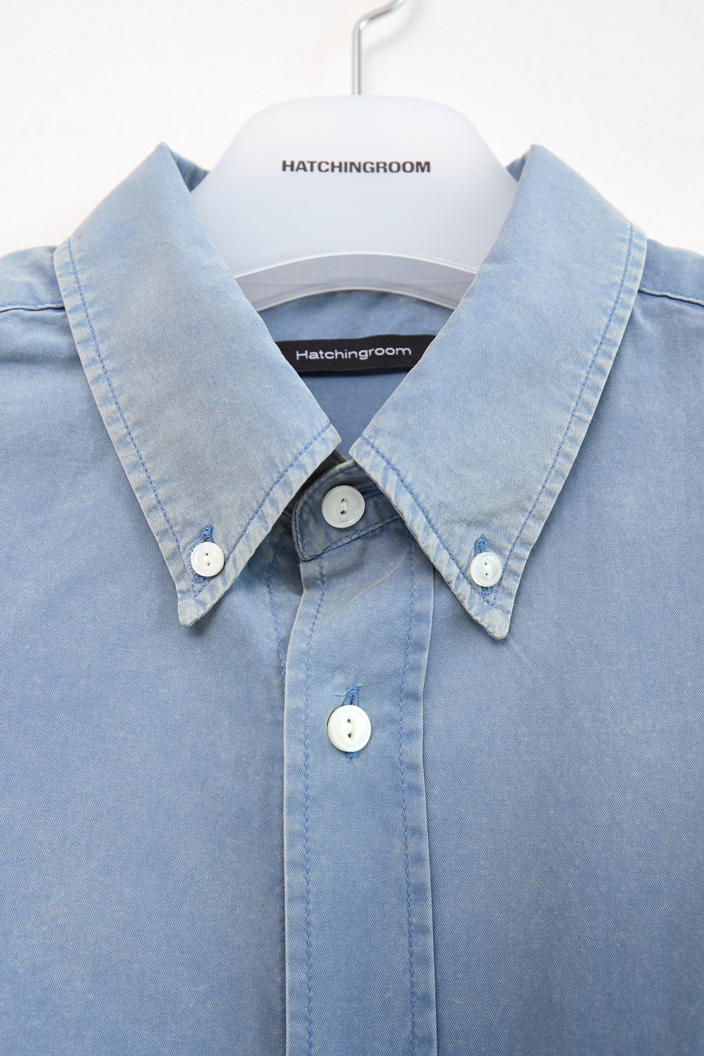 Hatchingroom - Out Button Shirt Bleached (Sax) product image 3 | TRAB K-Fashion Australia