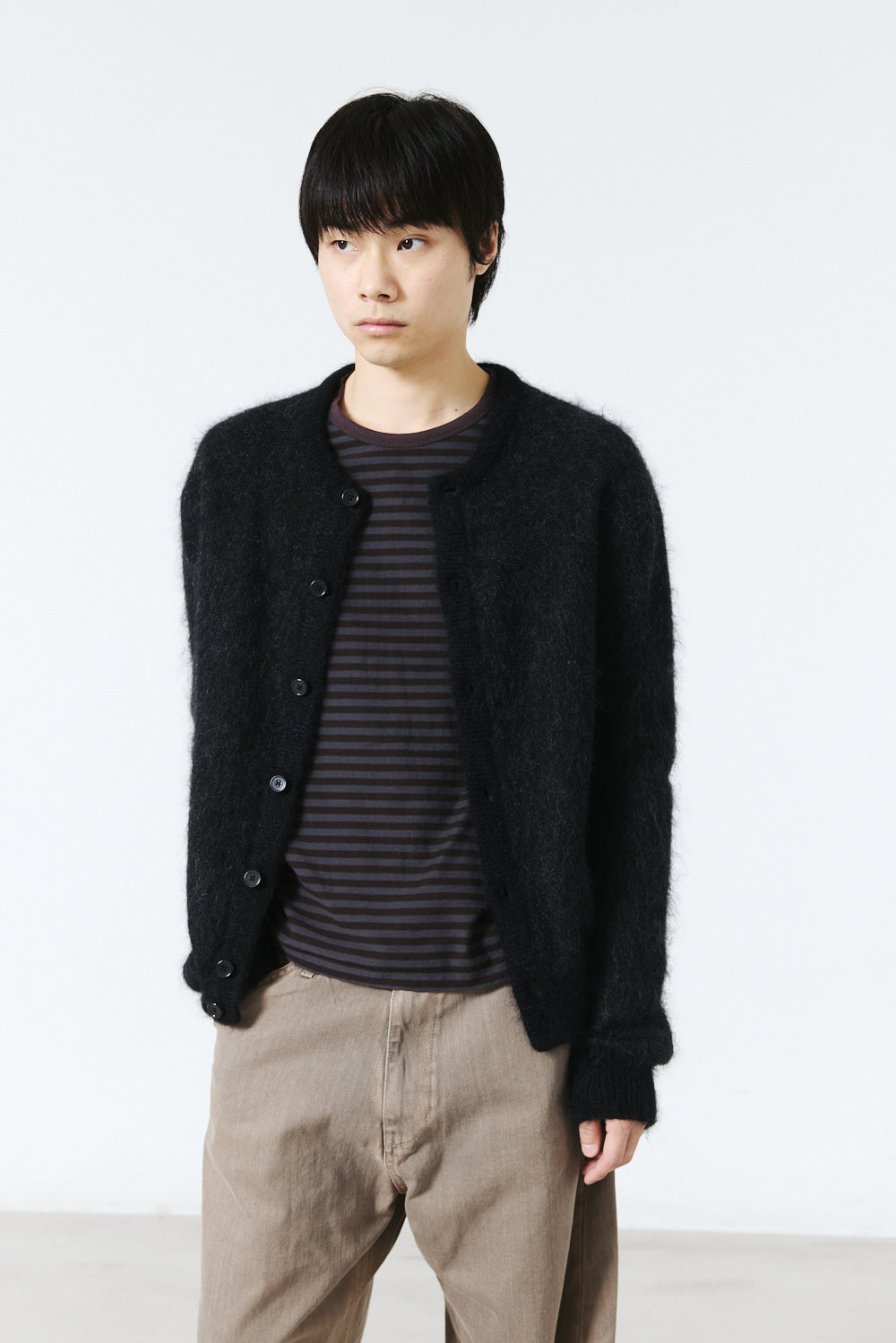 Hatchingroom - Hanabi Mohair Cardigan (Black) product image 12 | TRAB K-Fashion Australia