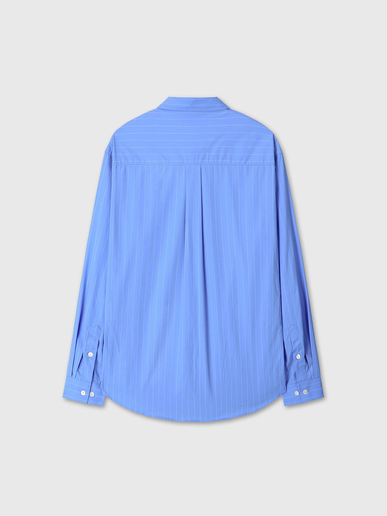 Tonywack - High Density Striped Cotton Shirt (Sky Cobalt) product image 8 | TRAB K-Fashion Australia
