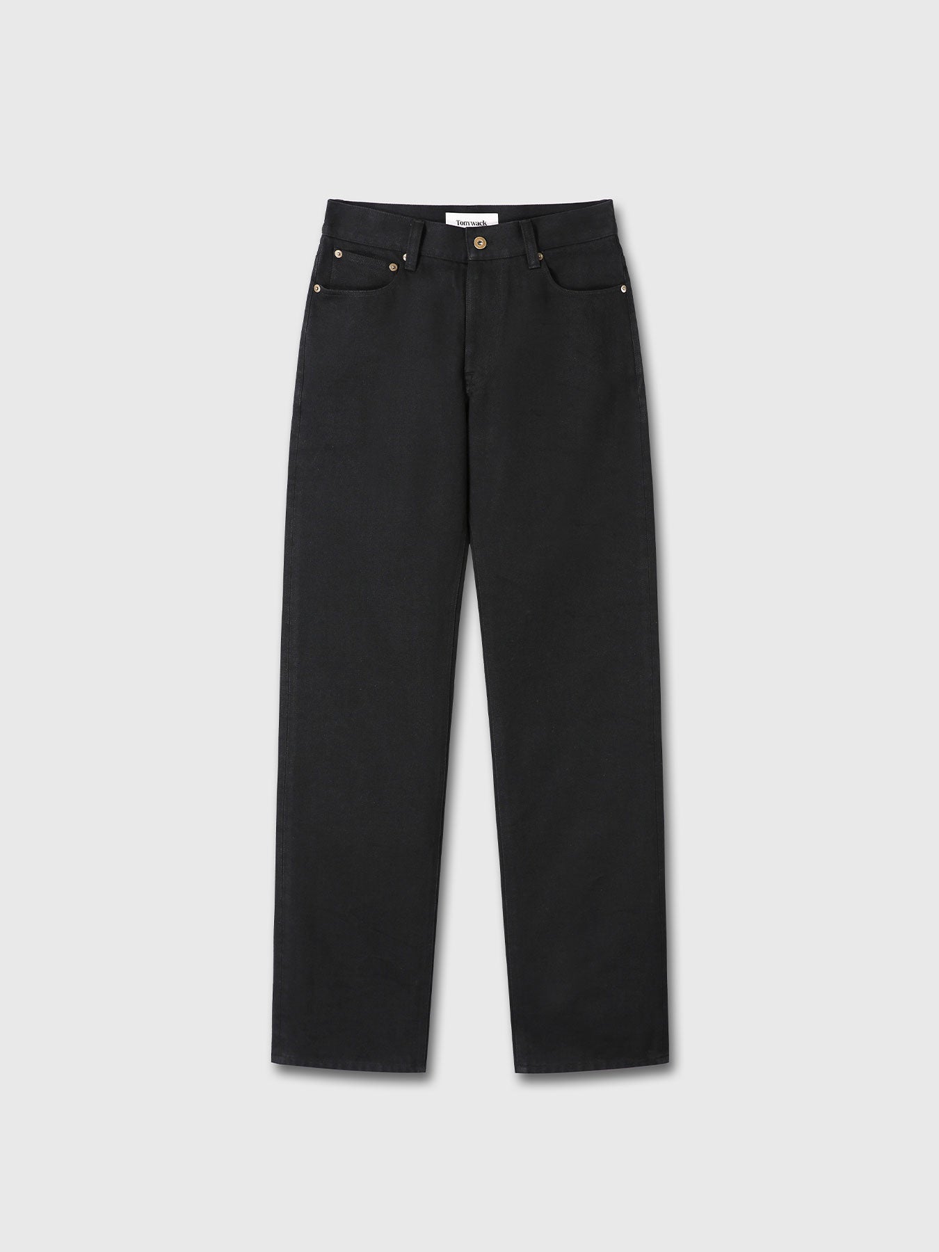 Tonywack - Twisted Seam Straight-Leg Denim Jeans (Black) product image 9 | TRAB K-Fashion Australia