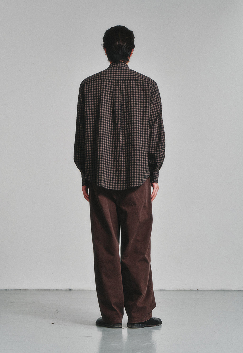 Art if acts - Gingham Check Oxford Shirt (Vintage Wood) product image 4 | TRAB K-Fashion Australia