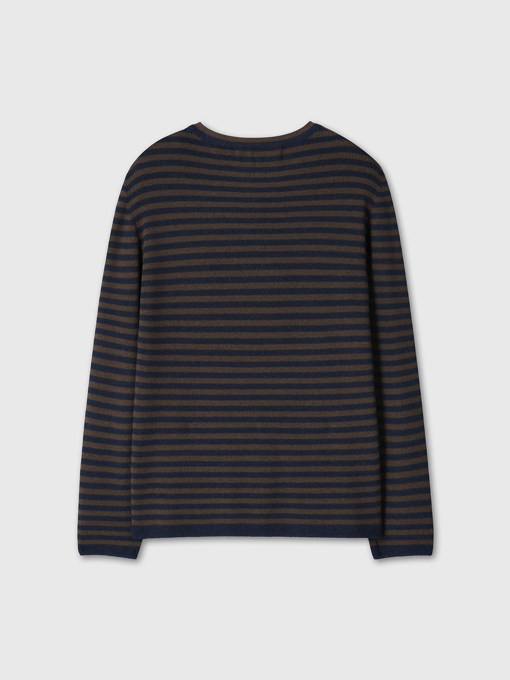 Tonywack - Merino Wool Essential Stripe Knit (Brown/Dark Navy) product image 10 | TRAB K-Fashion Australia