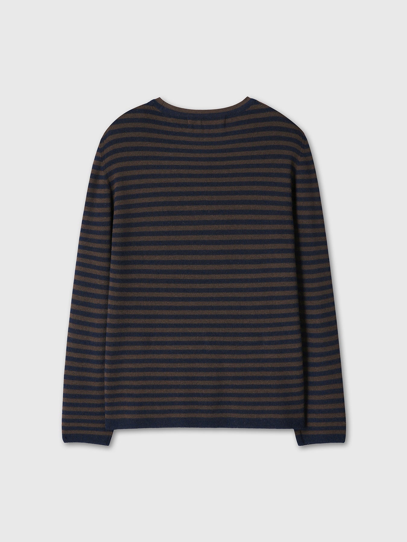 Tonywack - Merino Wool Essential Stripe Knit (Brown/Dark Navy) product image 10 | TRAB K-Fashion Australia