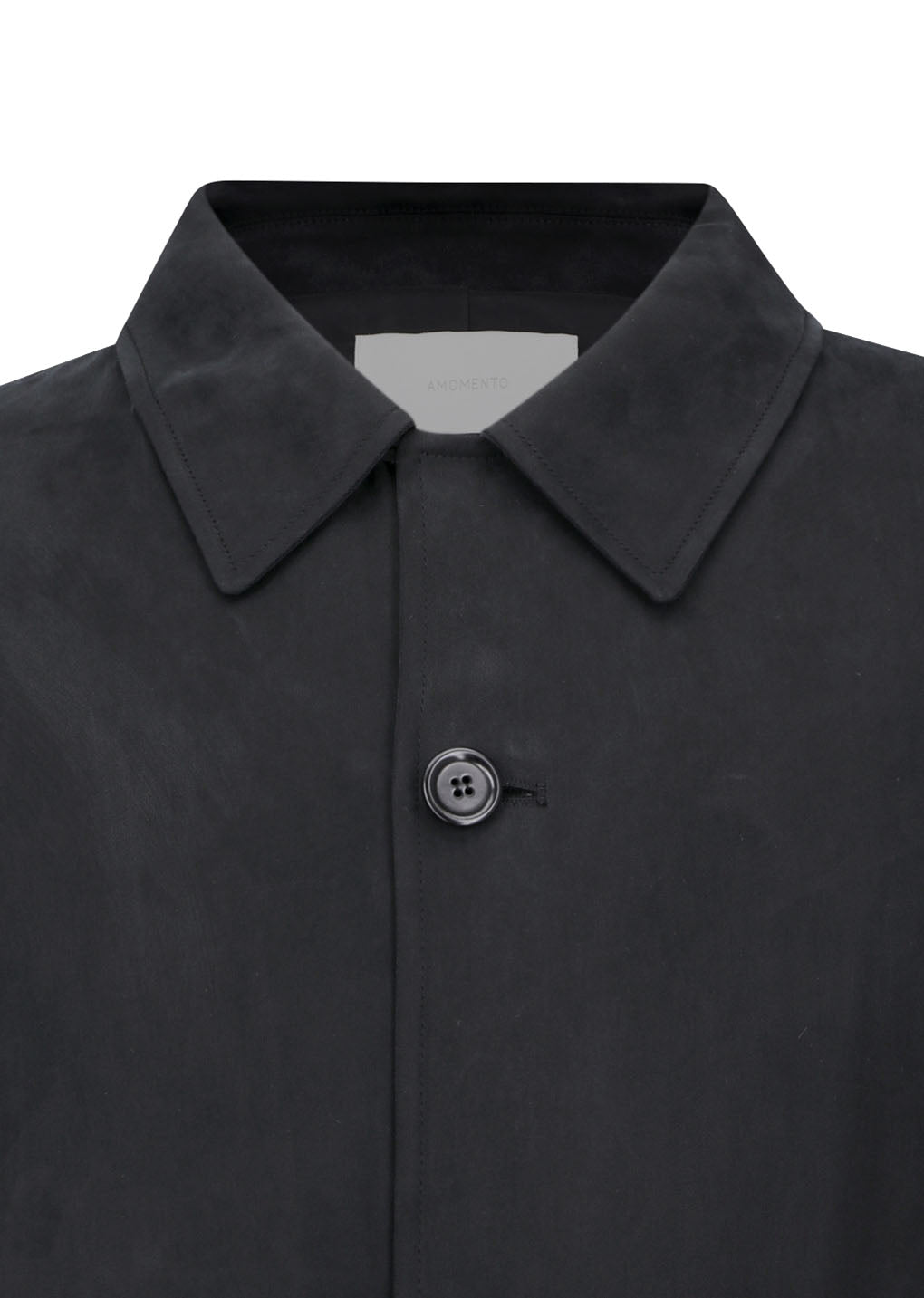 Amomento - Cupro Oversize Trench Coat (Black) product image 11 | TRAB K-Fashion Australia
