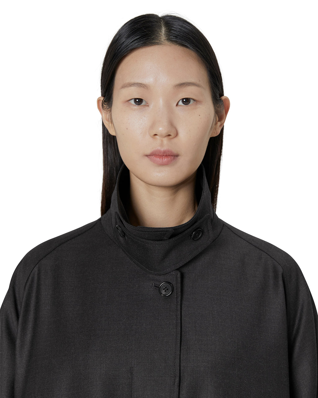 Brownyard - Wool Balmacaan Coat (Charcoal) product image 5 | TRAB K-Fashion Australia