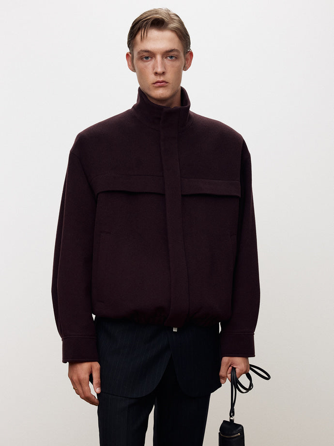 Tonywack - Wool And Cashmere Utility Blouson (Burgundy) product image 4 | TRAB K-Fashion Australia