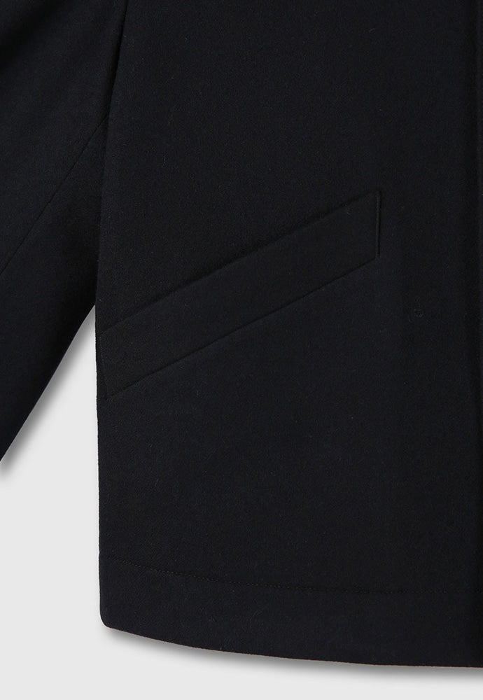 Tonywack - Virgin Wool Cropped Blouson Jacket (Black) product image 12 | TRAB K-Fashion Australia