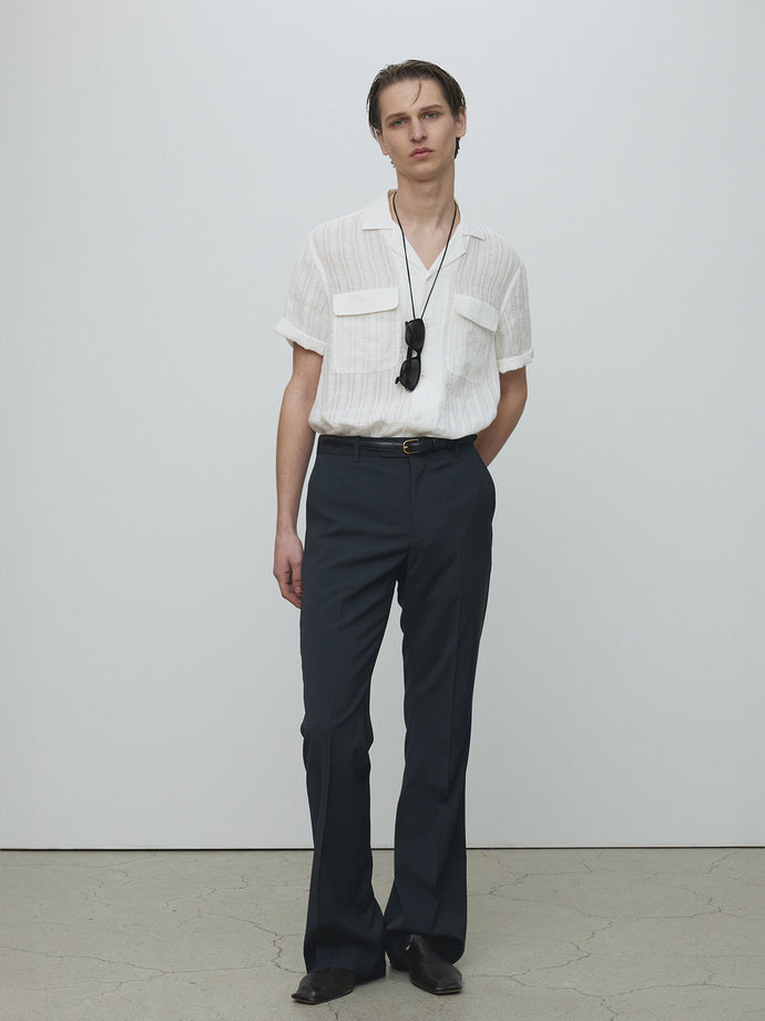 Tonywack - French Linen Croched Shirt (White) product image 2 | TRAB K-Fashion Australia