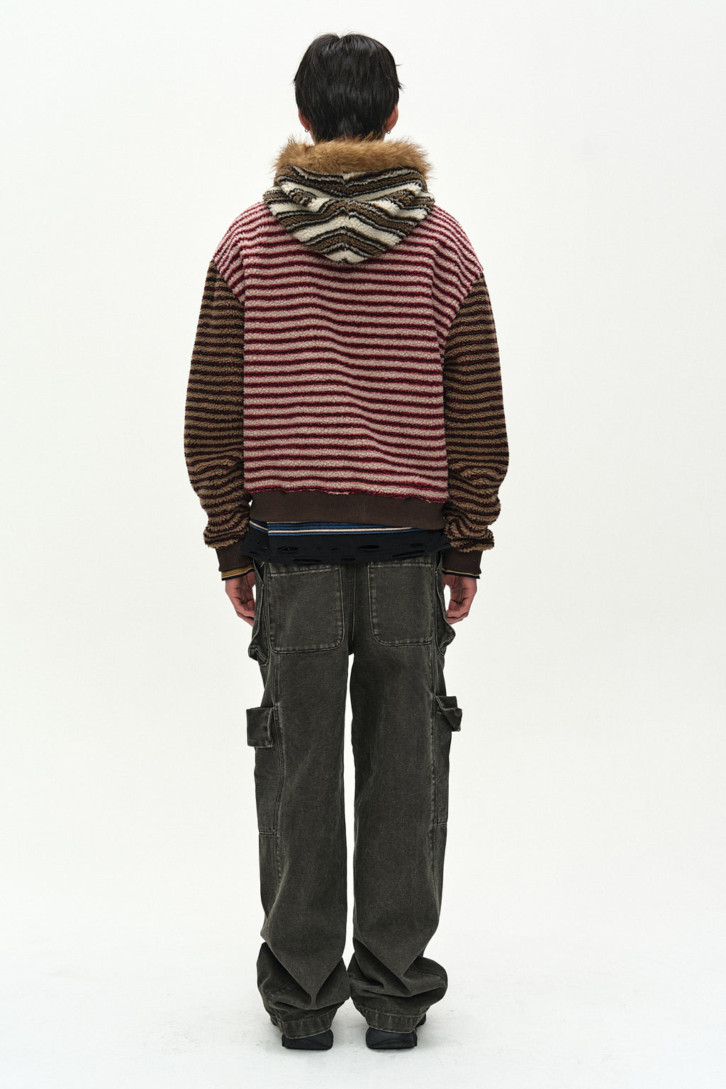 Andersson Bell - Belt Layered Cargo Wide-Leg Jeans (khaki) (Khaki) product image 4 | TRAB K-Fashion Australia