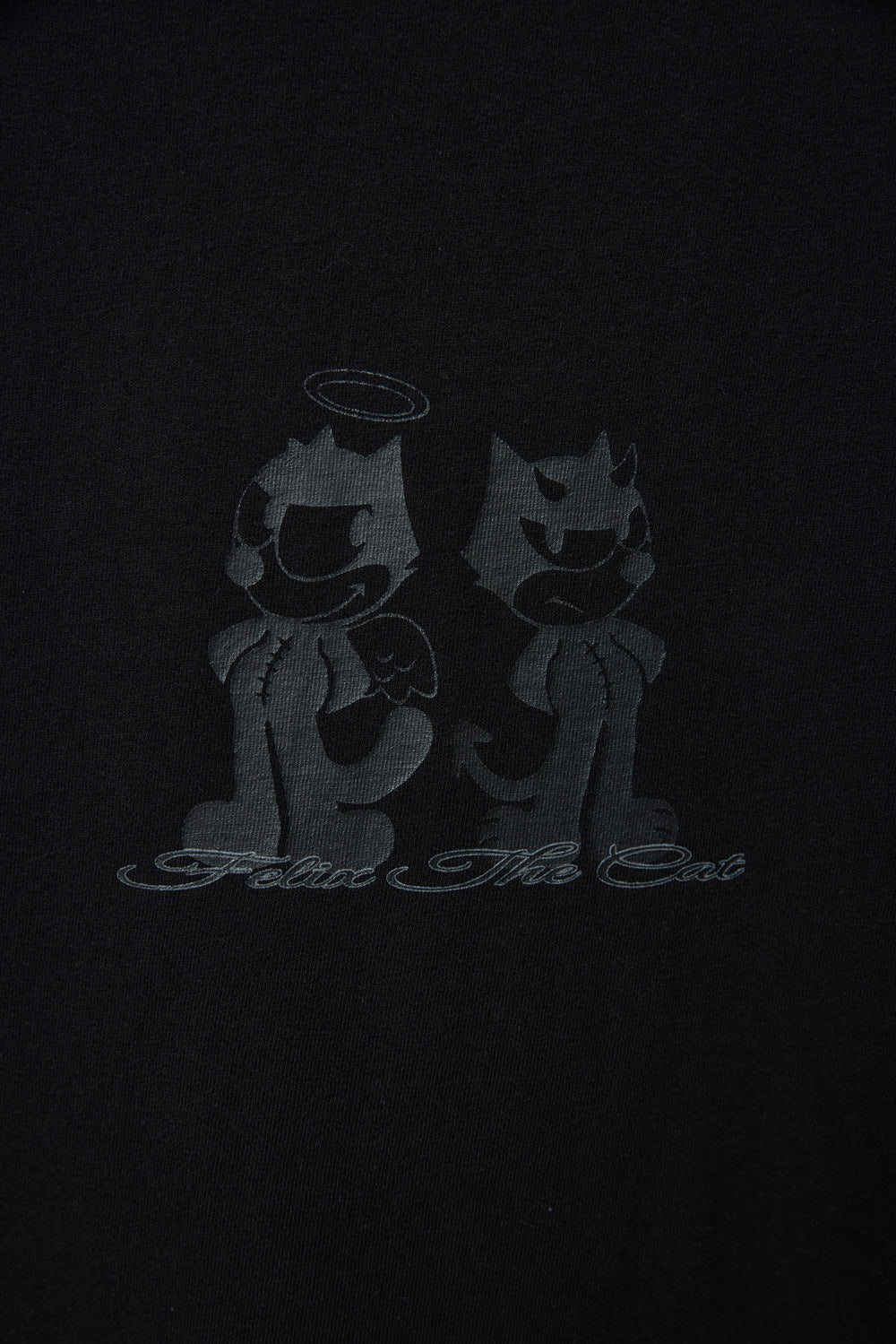 Hatchingroom - Devil & Angel Felix Ringer Tee (Black) product image 4 | TRAB K-Fashion Australia