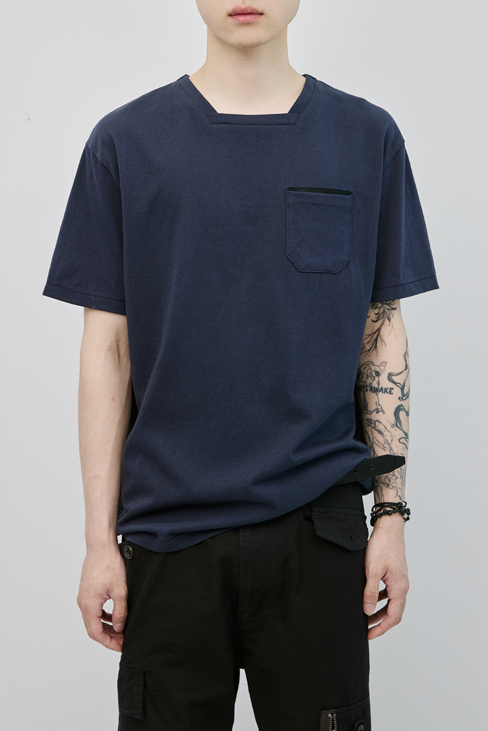 Hatchingroom - Square Neck Tee (Dark Navy) product image 11 | TRAB K-Fashion Australia