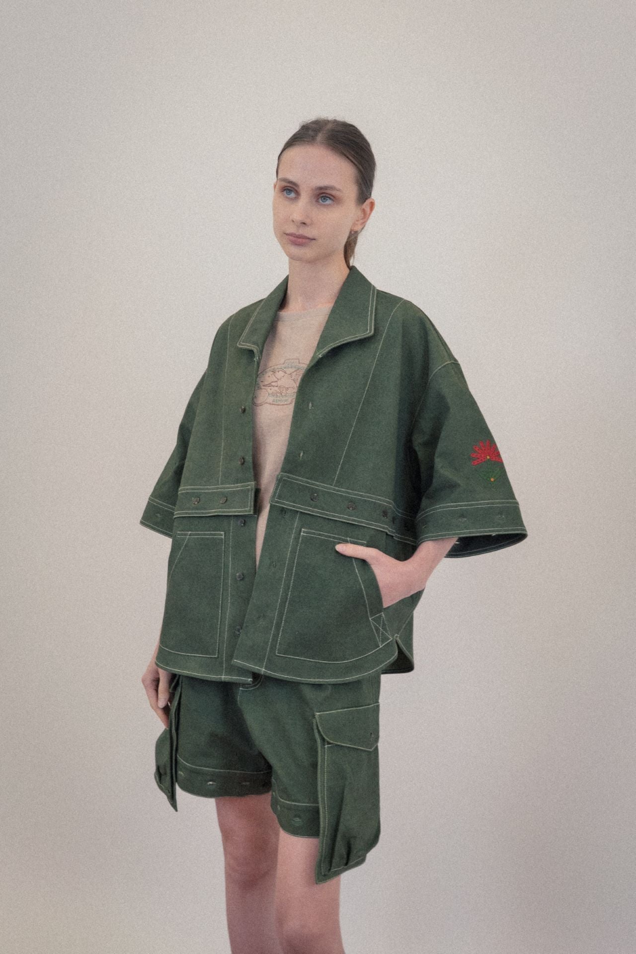 Ioedle - Assembled Cargo Pants With Screws Loosened (Green) product image 21 | TRAB K-Fashion Australia
