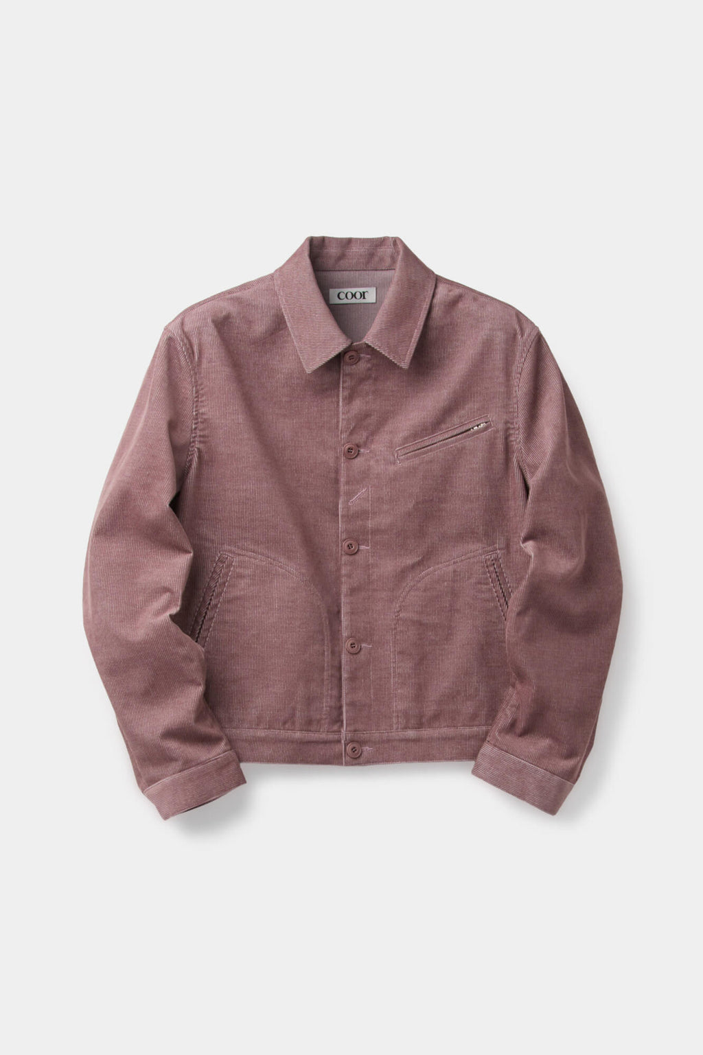 Coor - Corduroy Multi Pocket Shirt Jacket (Indi Pink) product image 1 | TRAB K-Fashion Australia