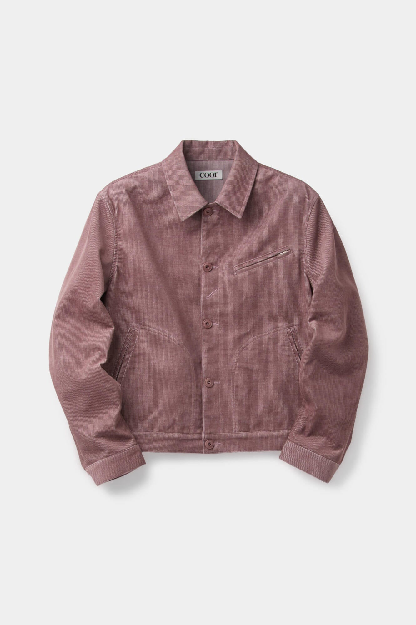 Coor - Corduroy Multi Pocket Shirt Jacket (Indi Pink) product image 1 | TRAB K-Fashion Australia