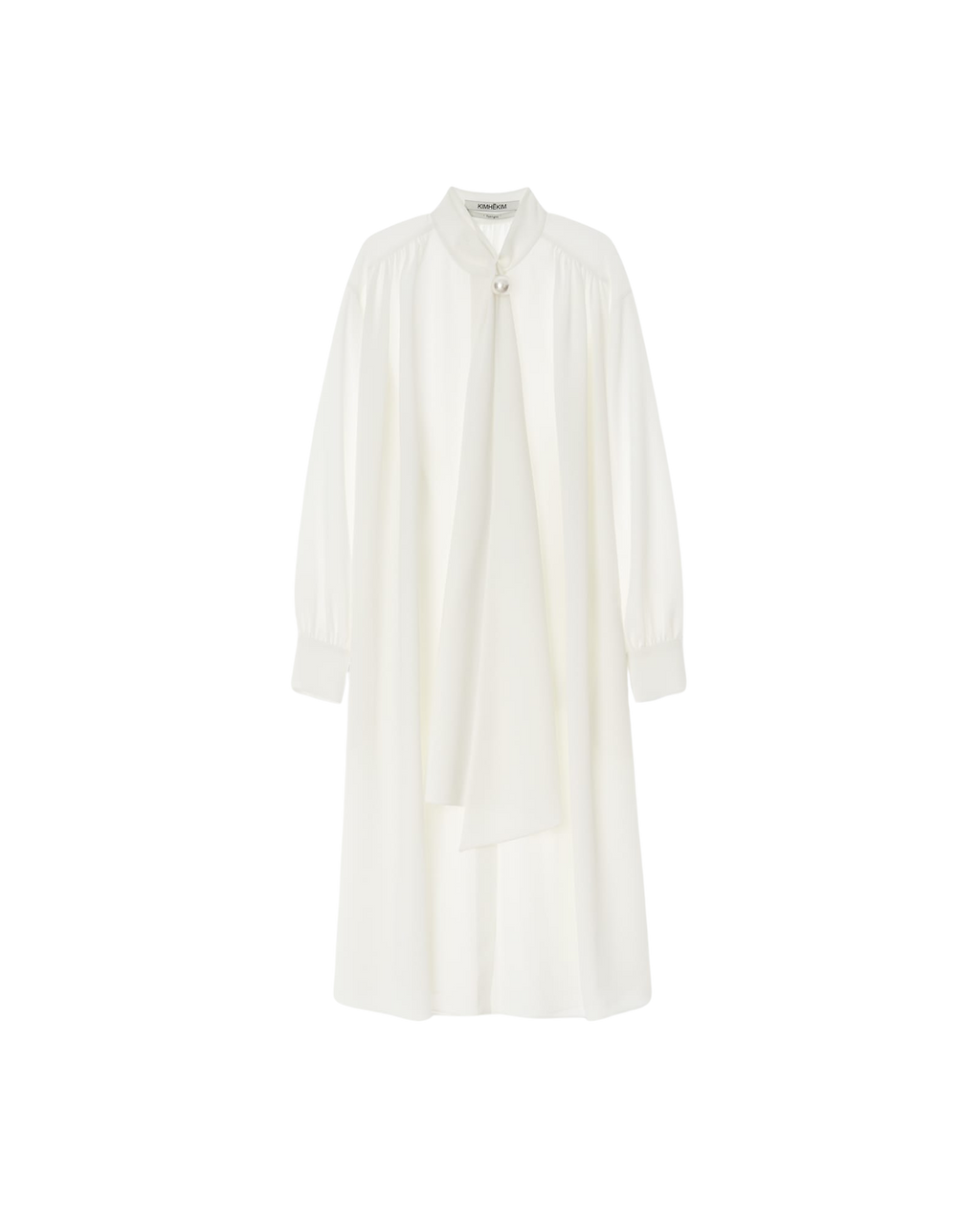 Kimhe Kim - Scarf Shirt Dress (White) product image 1 | TRAB K-Fashion Australia