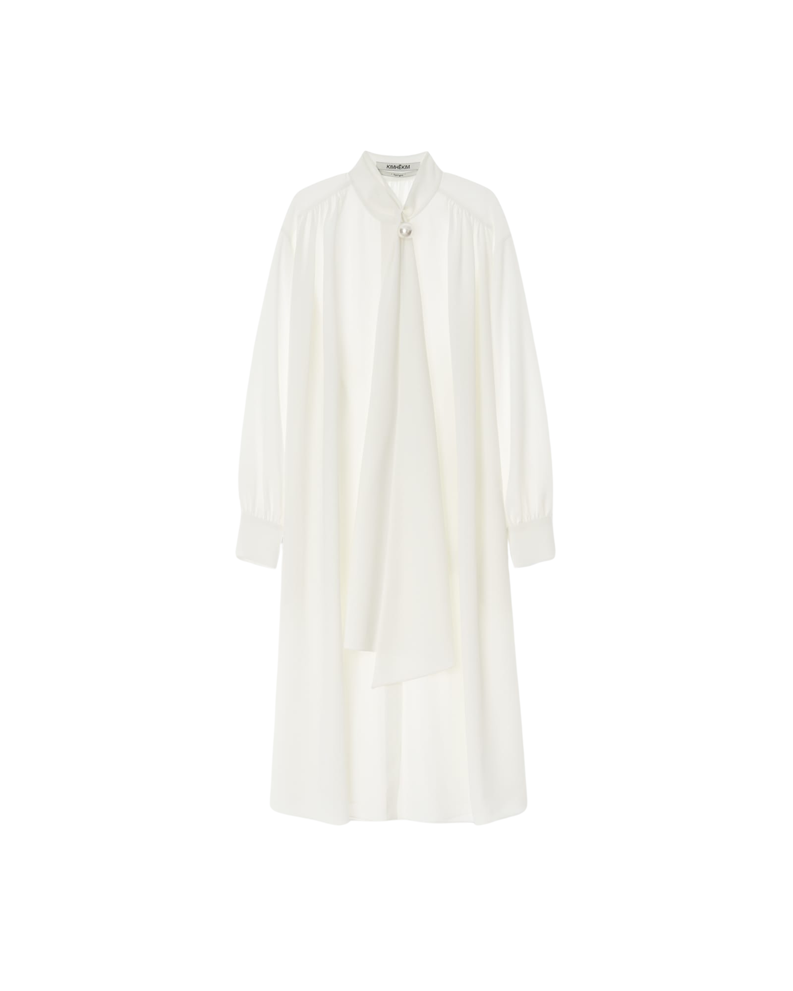 Kimhe Kim - Scarf Shirt Dress (White) product image 1 | TRAB K-Fashion Australia