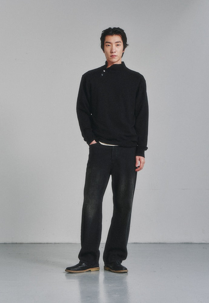 Art if acts - Sashiko 5P Pants_Japanese Fabric (Vintage Black) product image 1 | TRAB K-Fashion Australia
