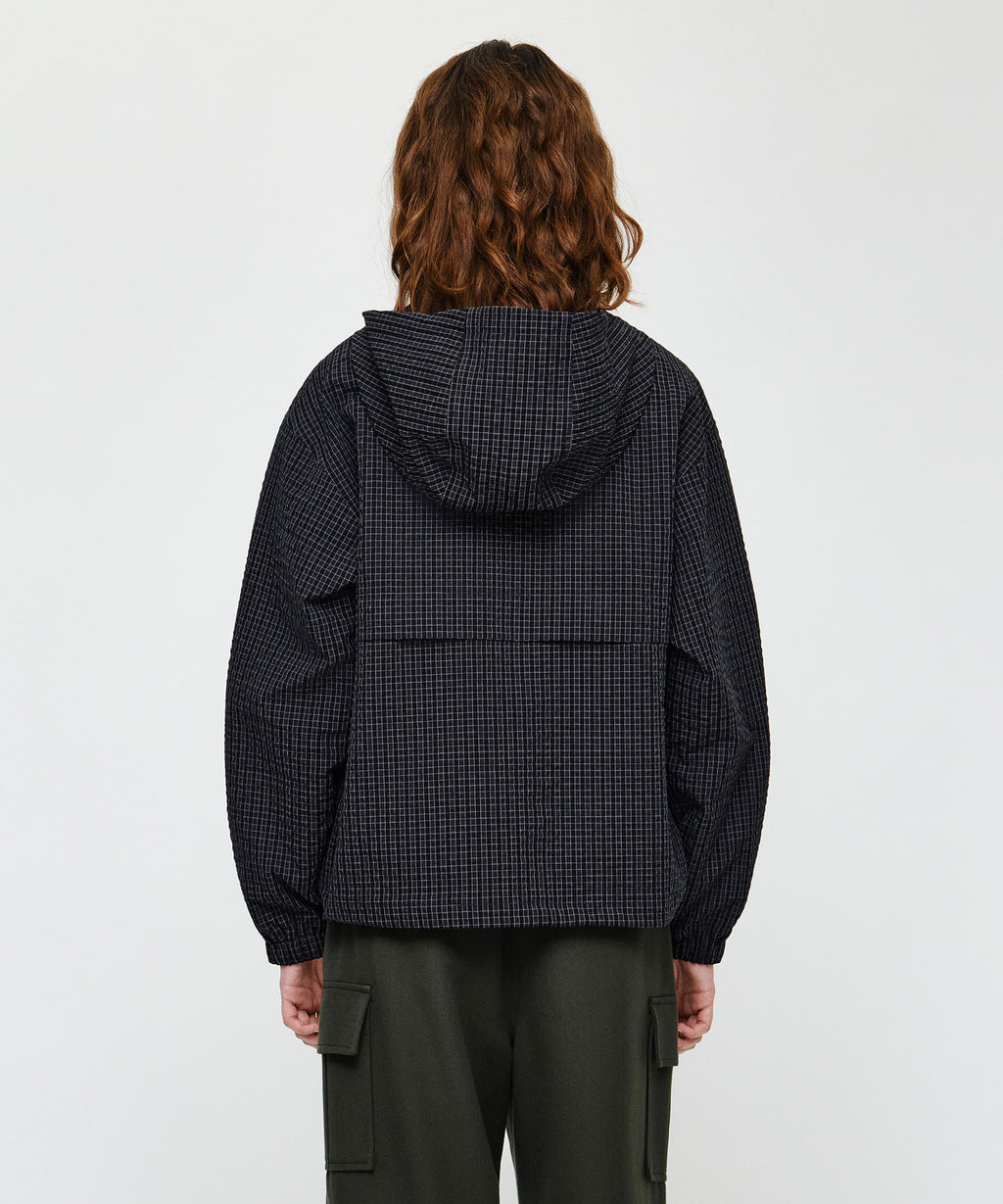 Marithe & Francois Girbaud - Outpocket Hooded Wind Jacket (Check) product image 2 | TRAB K-Fashion Australia