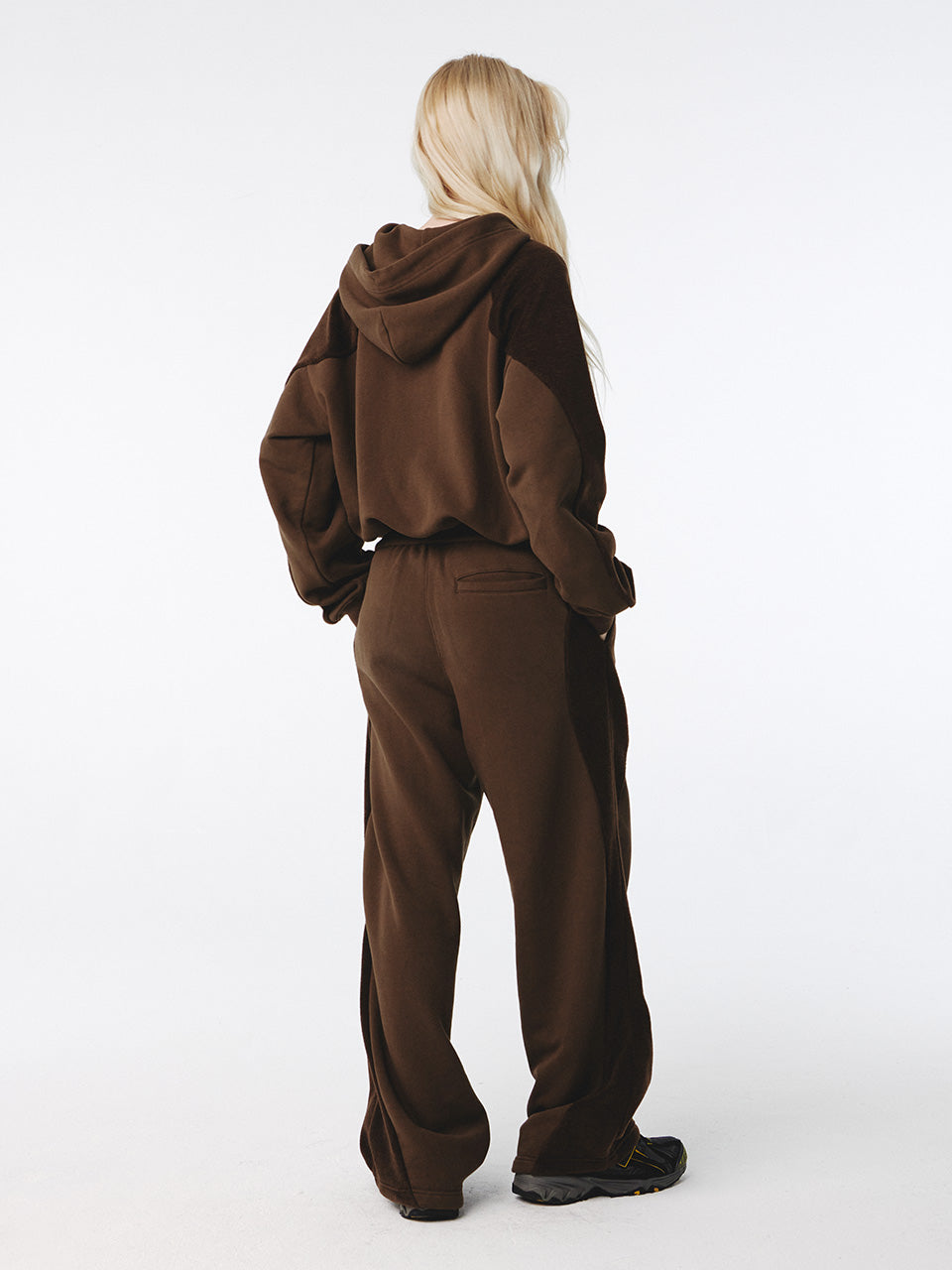 Kijun - Flow Zip-Up Hoodie (Brown) product image 3 | TRAB K-Fashion Australia