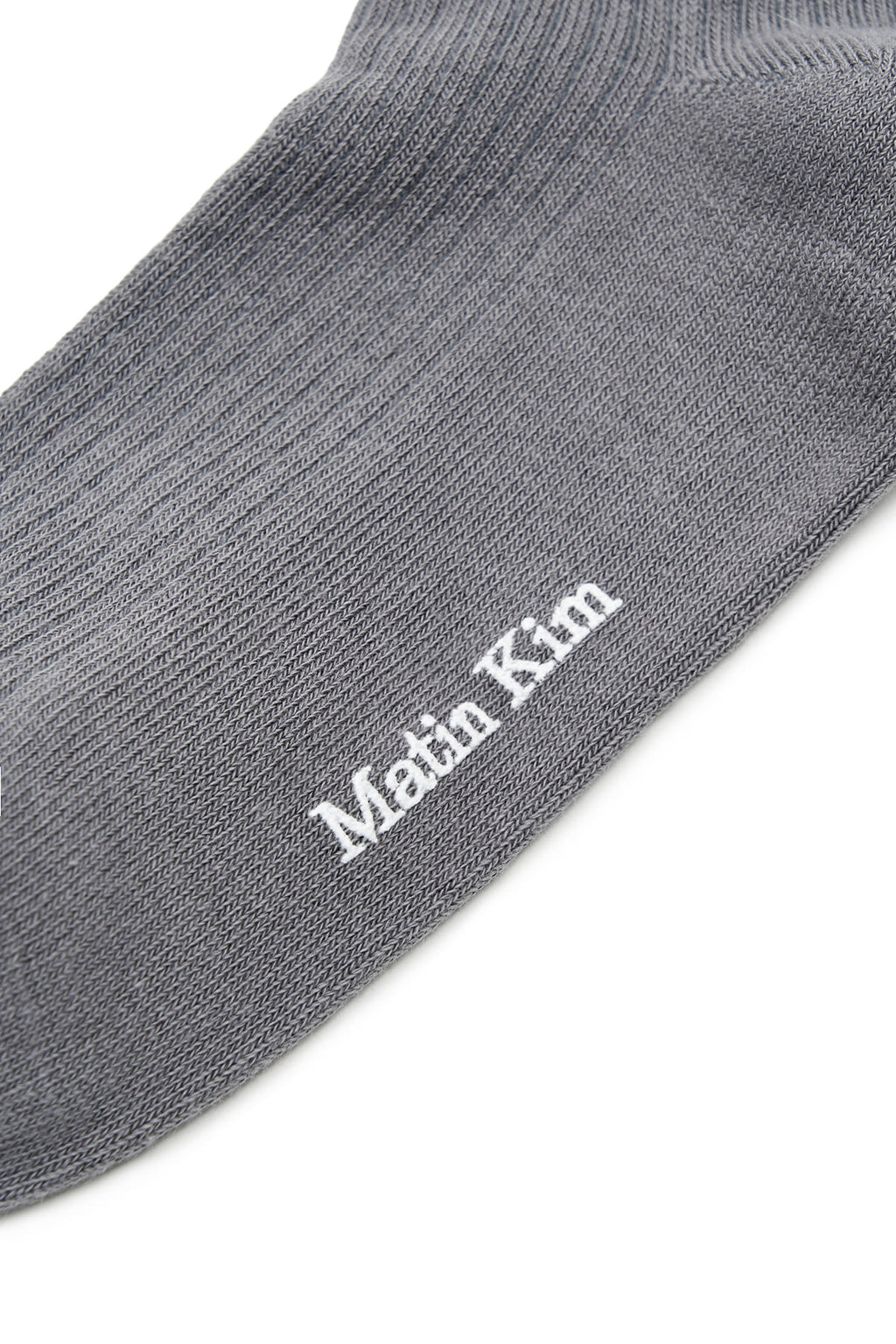 Matin Kim - Two Tone Layered Socks (Charcoal) product image 4 | TRAB K-Fashion Australia