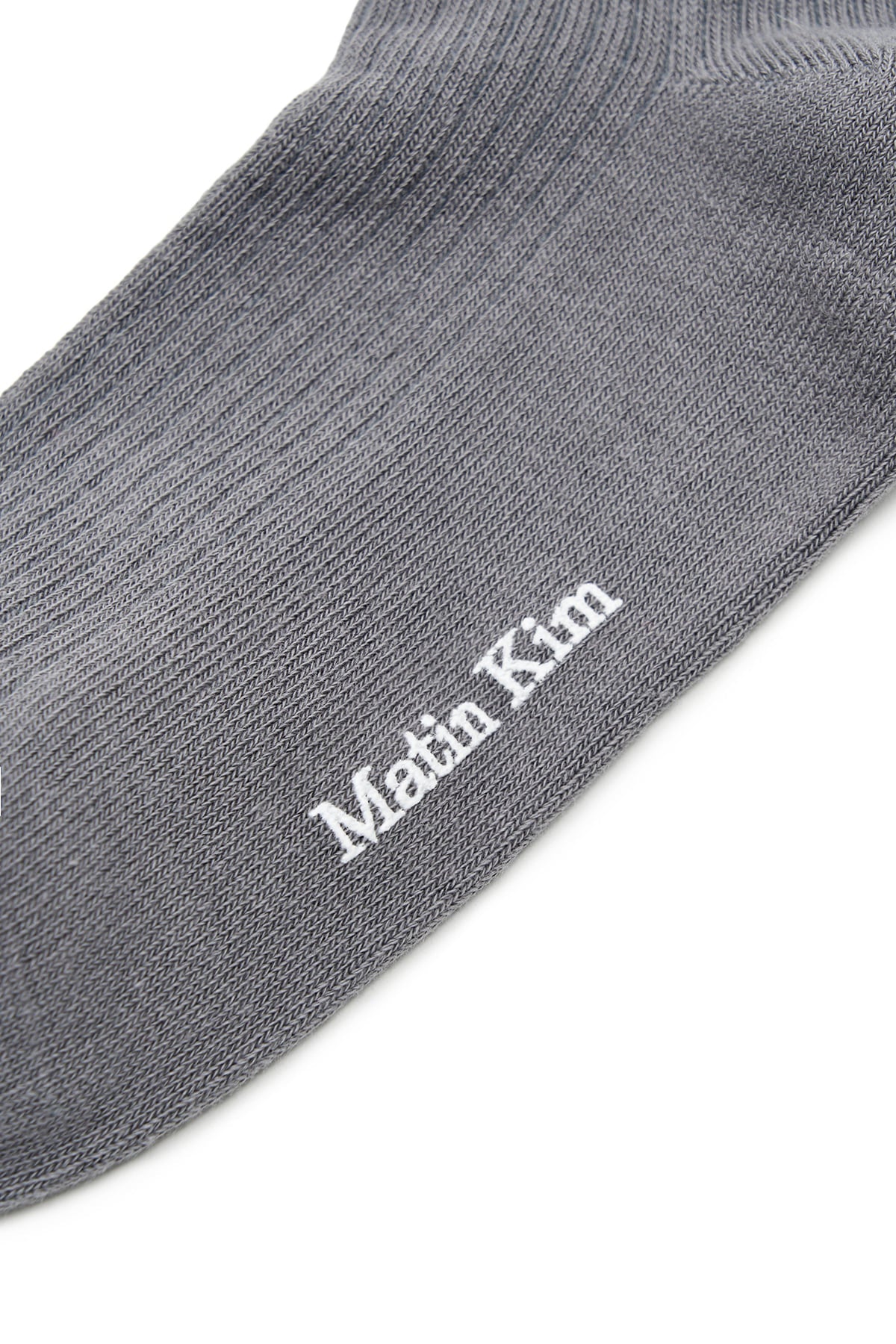 Matin Kim - Two Tone Layered Socks (Charcoal) product image 4 | TRAB K-Fashion Australia