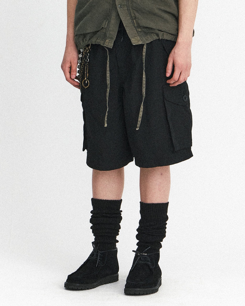 Eastlogue - Combat Easy Shorts (Crease Black) product image 3 | TRAB K-Fashion Australia