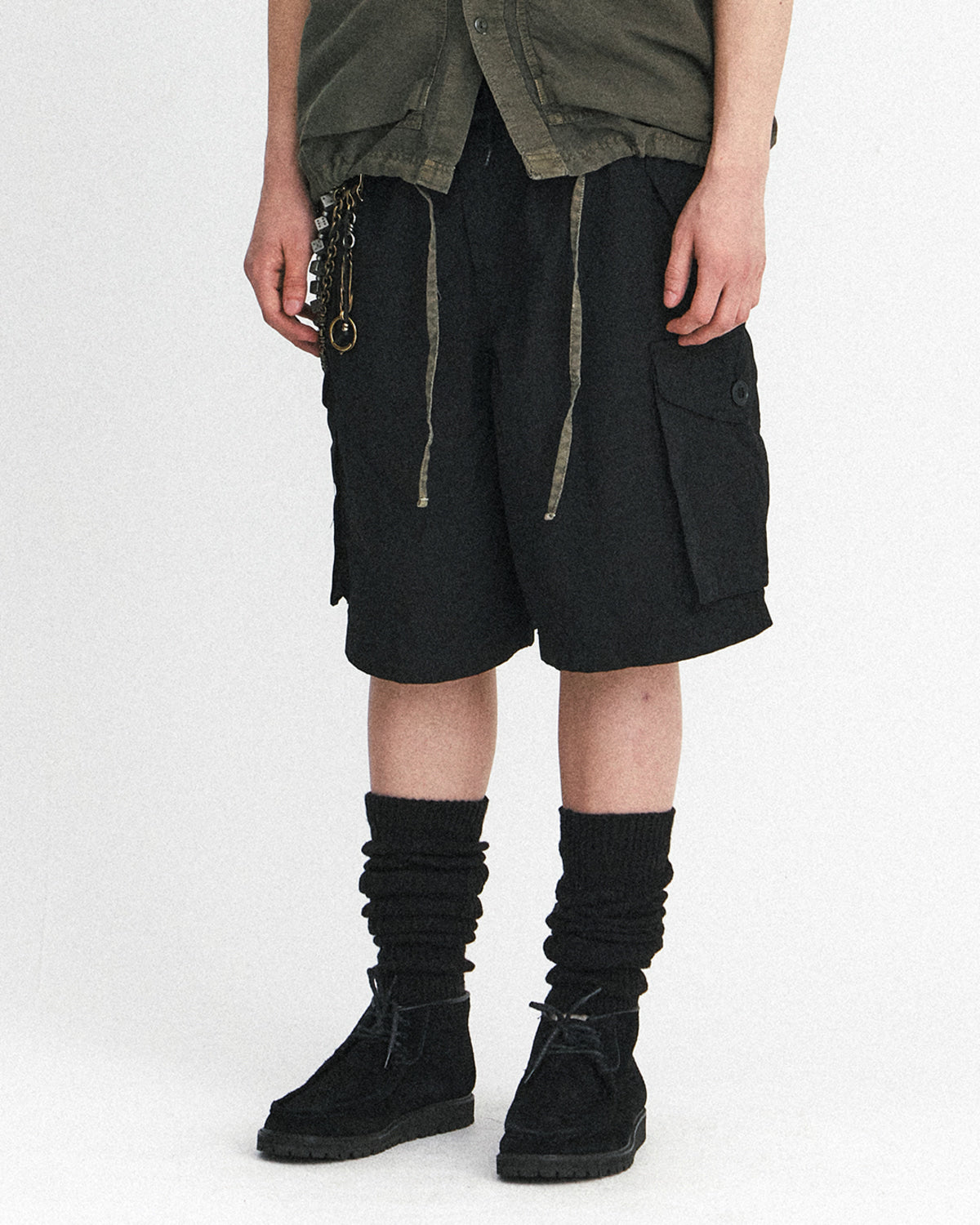 Eastlogue - Combat Easy Shorts (Crease Black) product image 3 | TRAB K-Fashion Australia