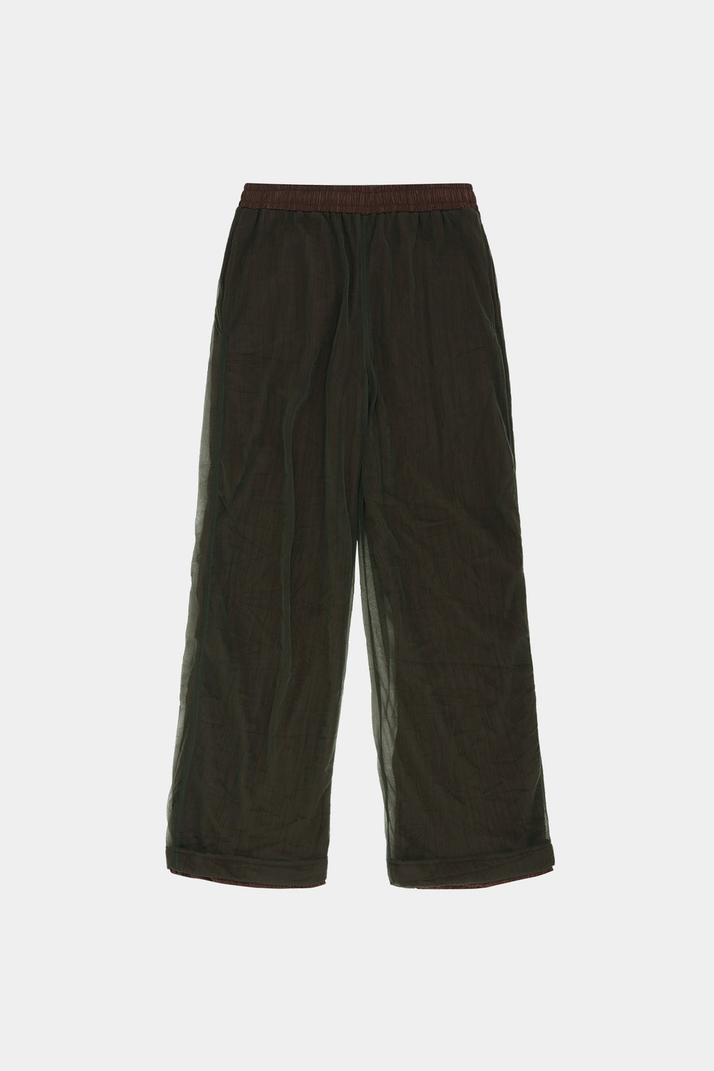 Andersson Bell - Overlay Pleats Wide-Leg Trousers (Khaki Brown) product image 11 | TRAB K-Fashion Australia