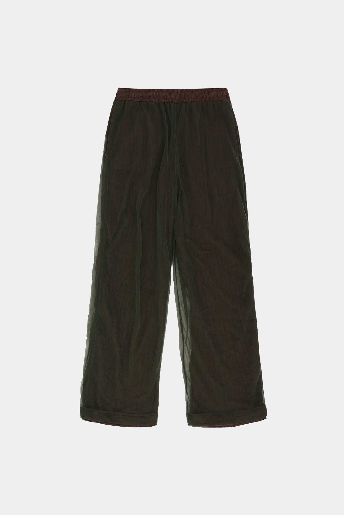 Andersson Bell - Overlay Pleats Wide-Leg Trousers (Khaki Brown) product image 11 | TRAB K-Fashion Australia