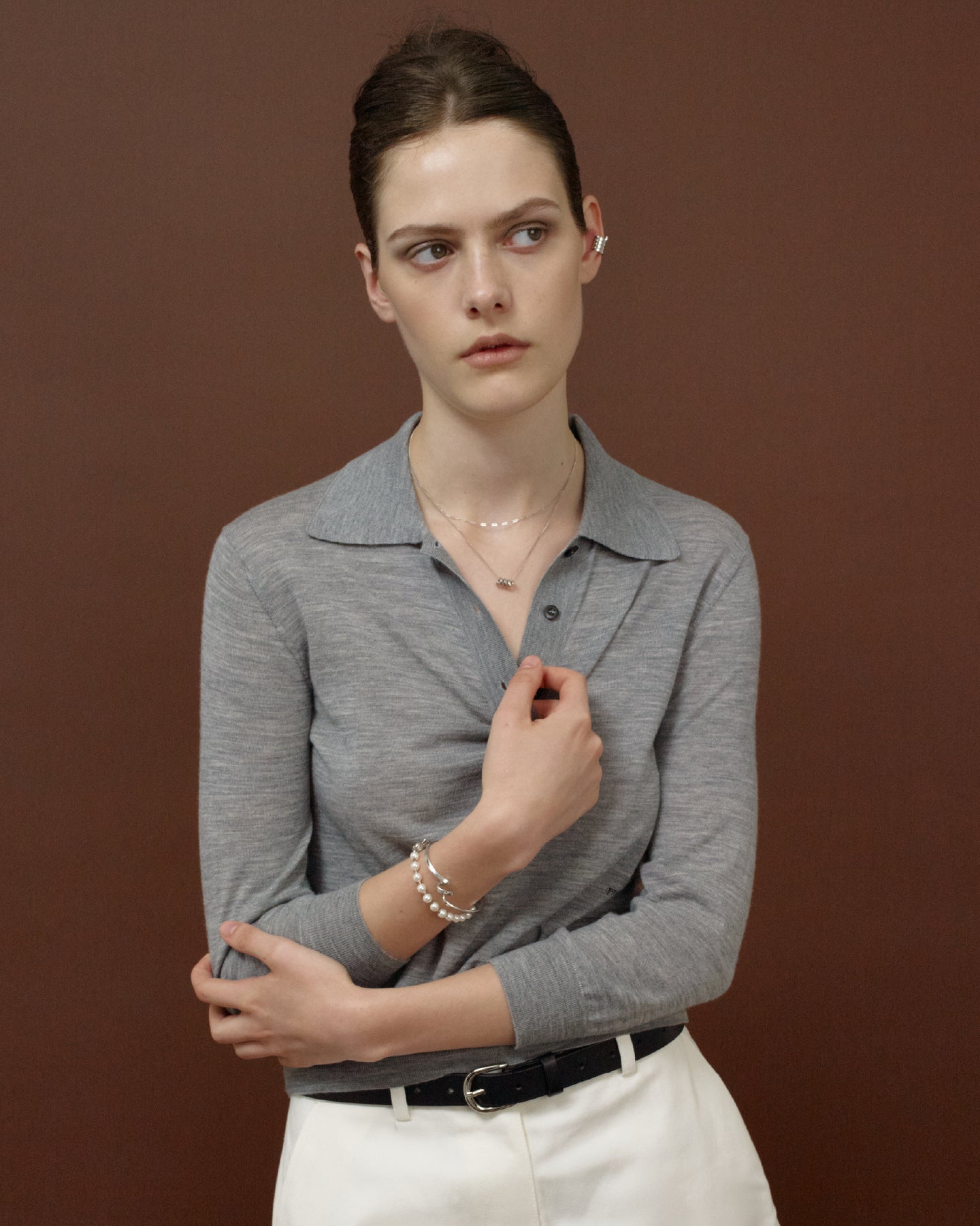 Numbering - Twisted Line Cuff Bracelet #6902 product image 2 | TRAB K-Fashion Australia